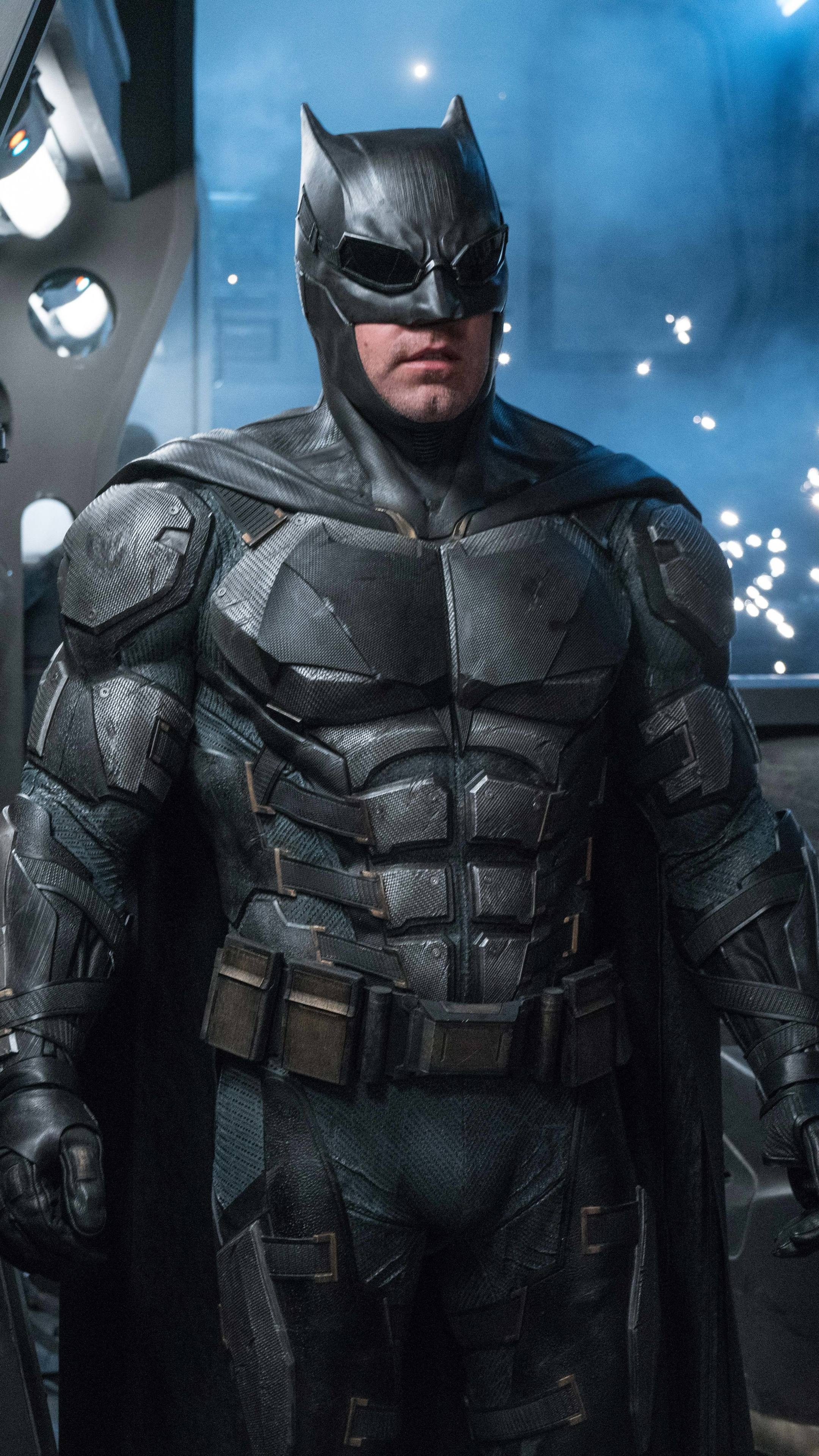 Batman Ben Affleck, Dark Knight's portrayal, Intense Batman, DC Extended Universe, 2160x3840 4K Phone