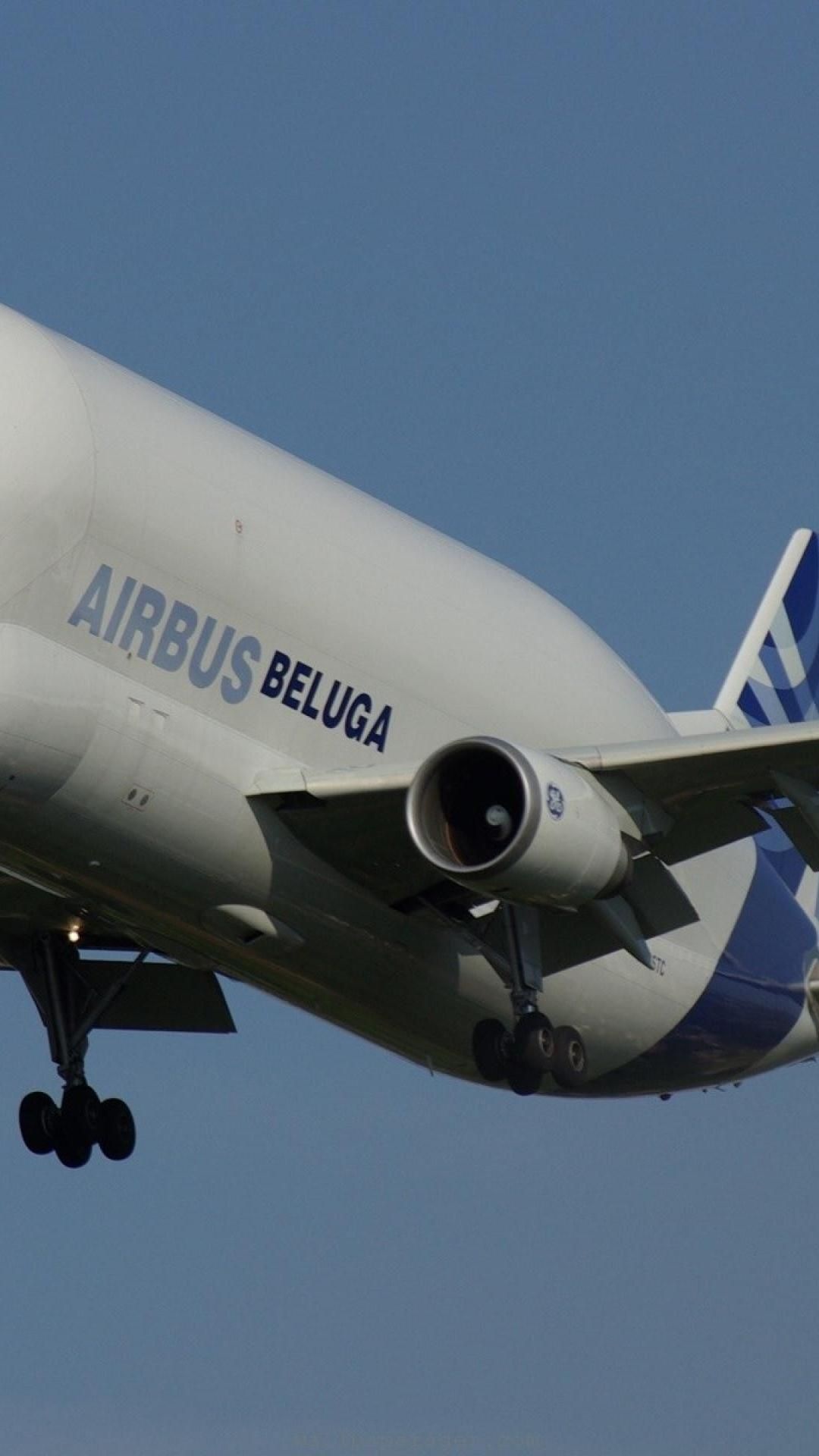 Airbus Beluga, Sky High, Transport Aircraft, 1080x1920 Full HD Phone