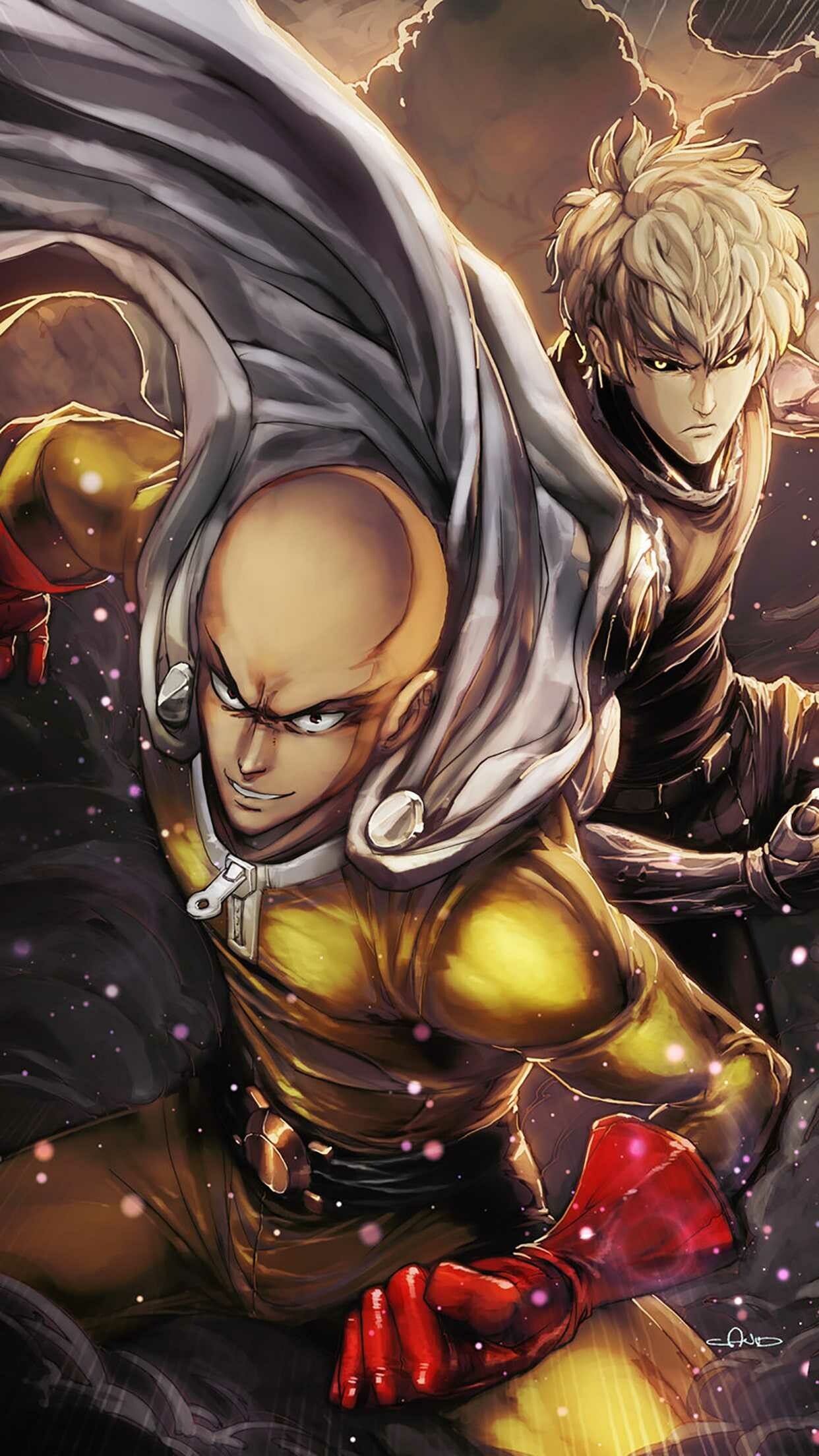 One-Punch Man, Wallpaper iPhone, HD wallpapers, 1250x2210 HD Phone