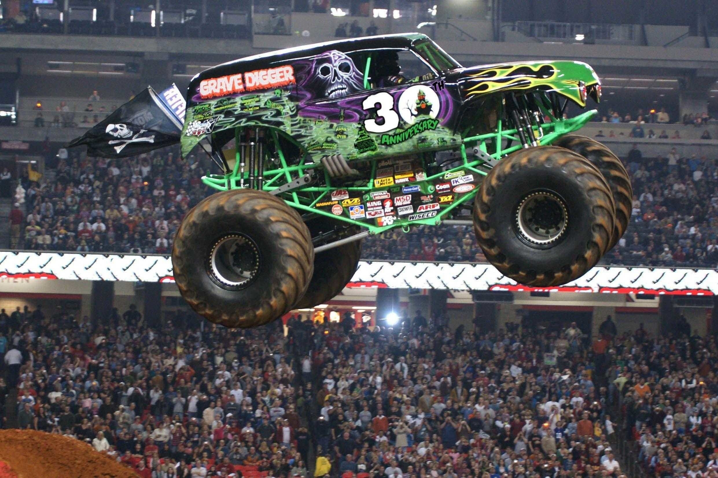 Monster Truck: Monster Jam, Grave Digger 30th Anniversary, World Finals in Las Vegas. 2490x1660 HD Wallpaper.