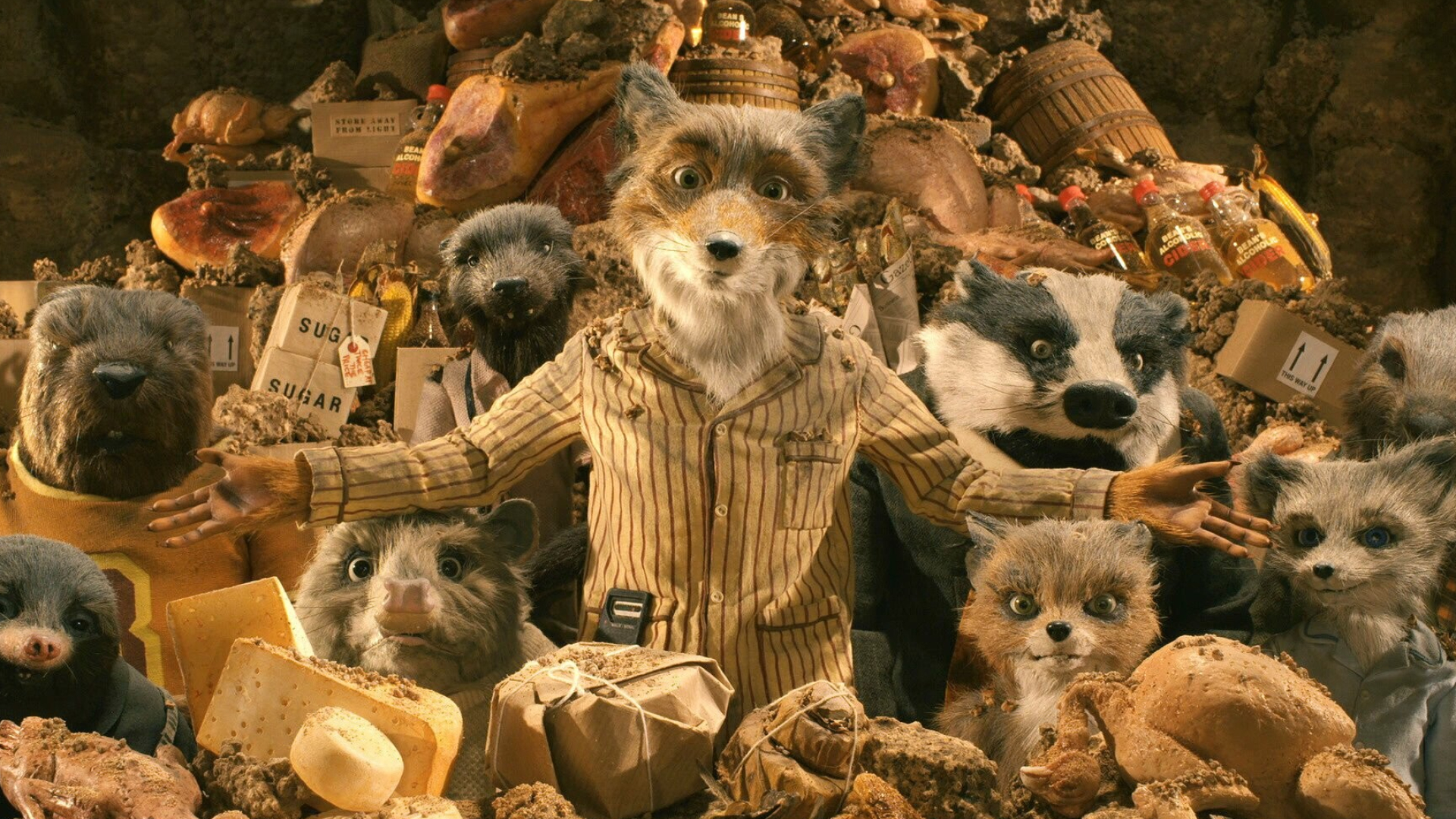 Fantastic Mr. Fox, Family Adventure, HD Wallpaper, Adorable Foxes, 1920x1080 Full HD Desktop