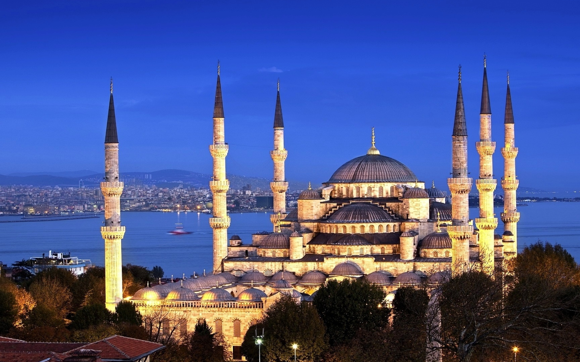 Turkey, Istanbul, Sultan Ahmed Mosque, HD Wallpapers, 1920x1200 HD Desktop