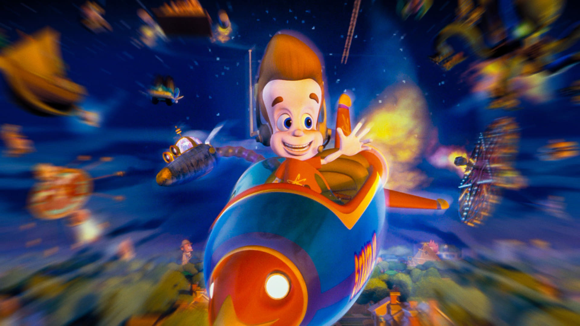 Jimmy Neutron, TV series, Backdrops, Out-of-this-world adventures, 1920x1080 Full HD Desktop