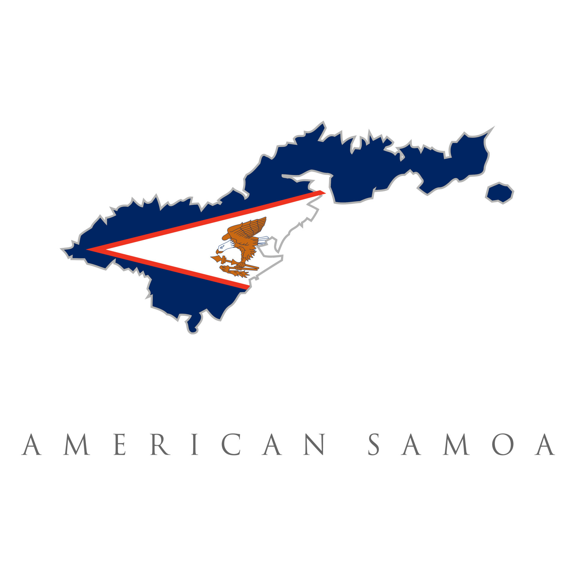 American Samoa, Flag, Map, Territory, 1920x1920 HD Phone