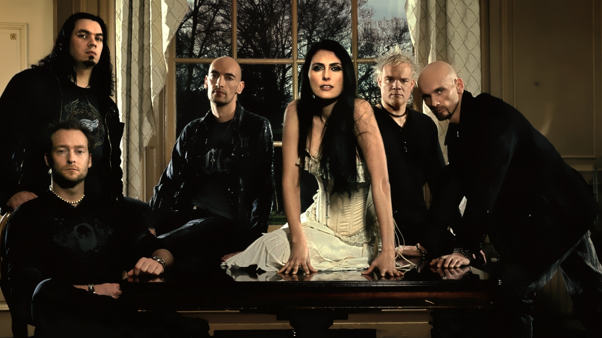 Within Temptation: A Dutch symphonic metal band, Founded in April 1996. 1920x1080 Full HD Wallpaper.