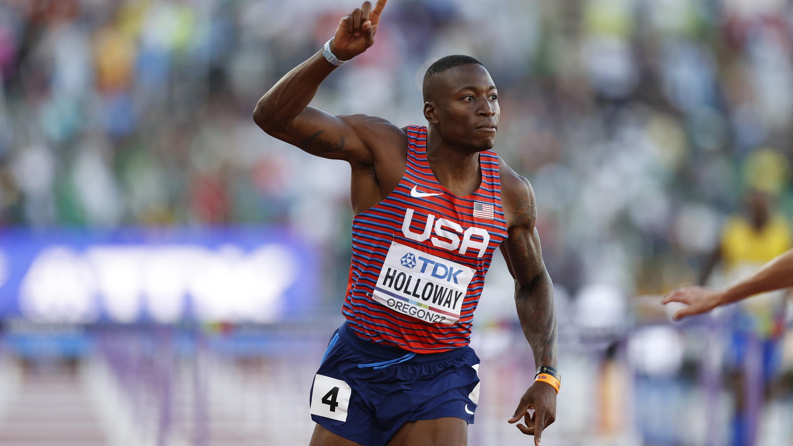 Grant Holloway, Sports talent, Rising star, Track and field, 2560x1440 HD Desktop