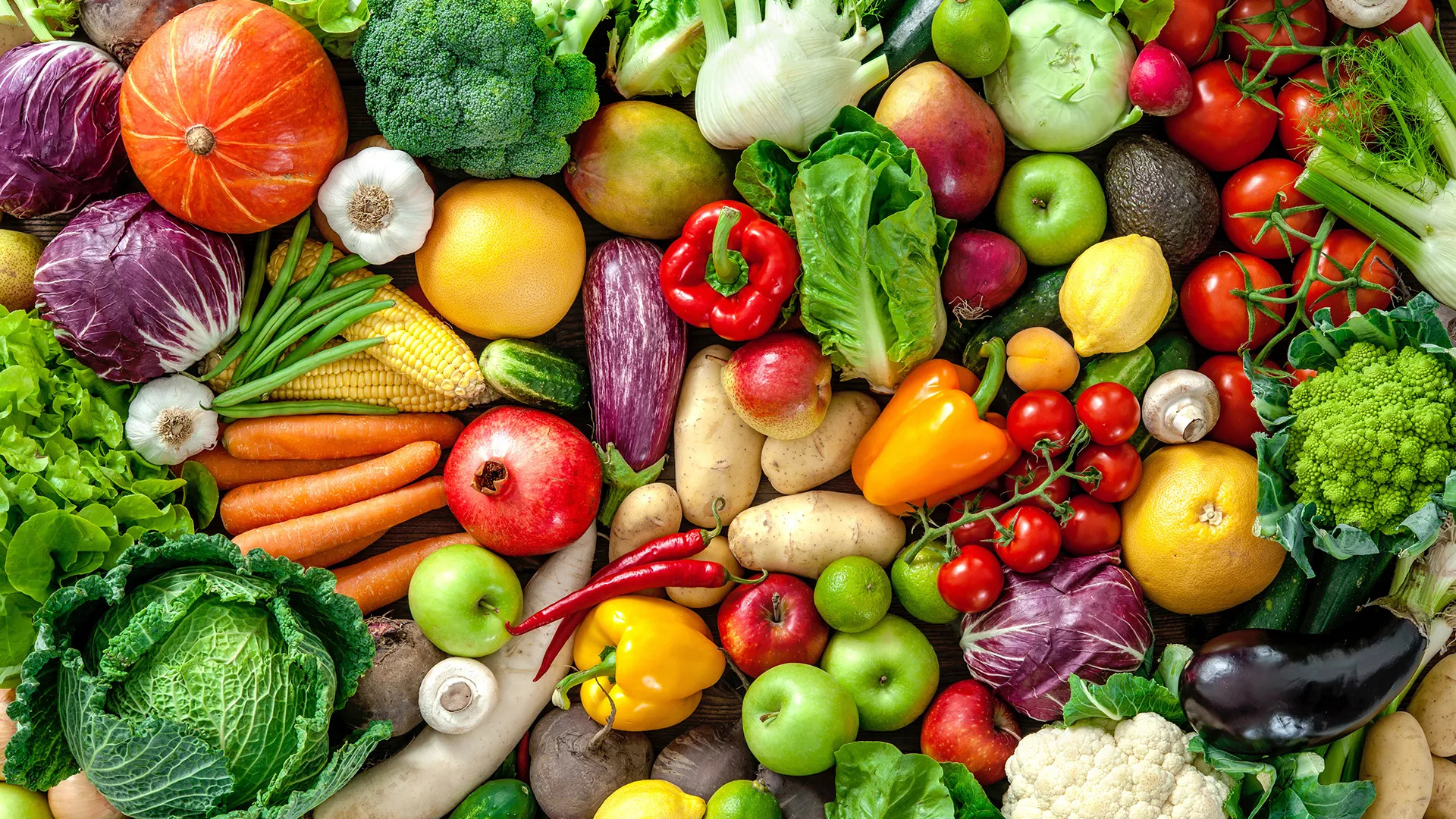 Vegetables: Raw food, Contain vitamins and minerals, Greens. 1920x1080 Full HD Wallpaper.