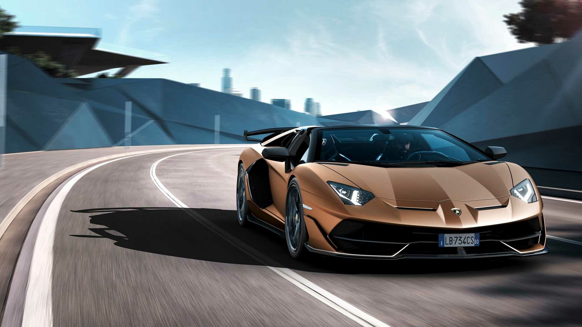 Lamborghini: 2020 Aventador SVJ Roadster, Italian sports car. 1920x1080 Full HD Wallpaper.