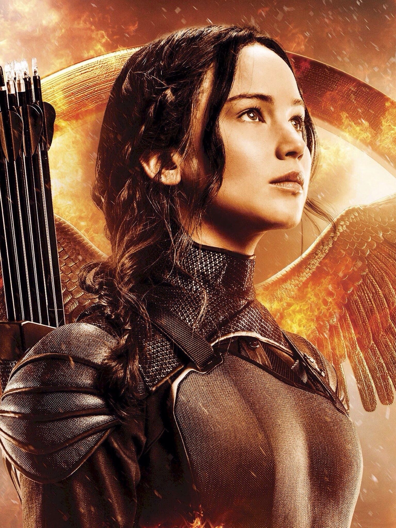 Jennifer Lawrence, The Hunger Games, Katniss Everdeen wallpapers, 1540x2050 HD Phone