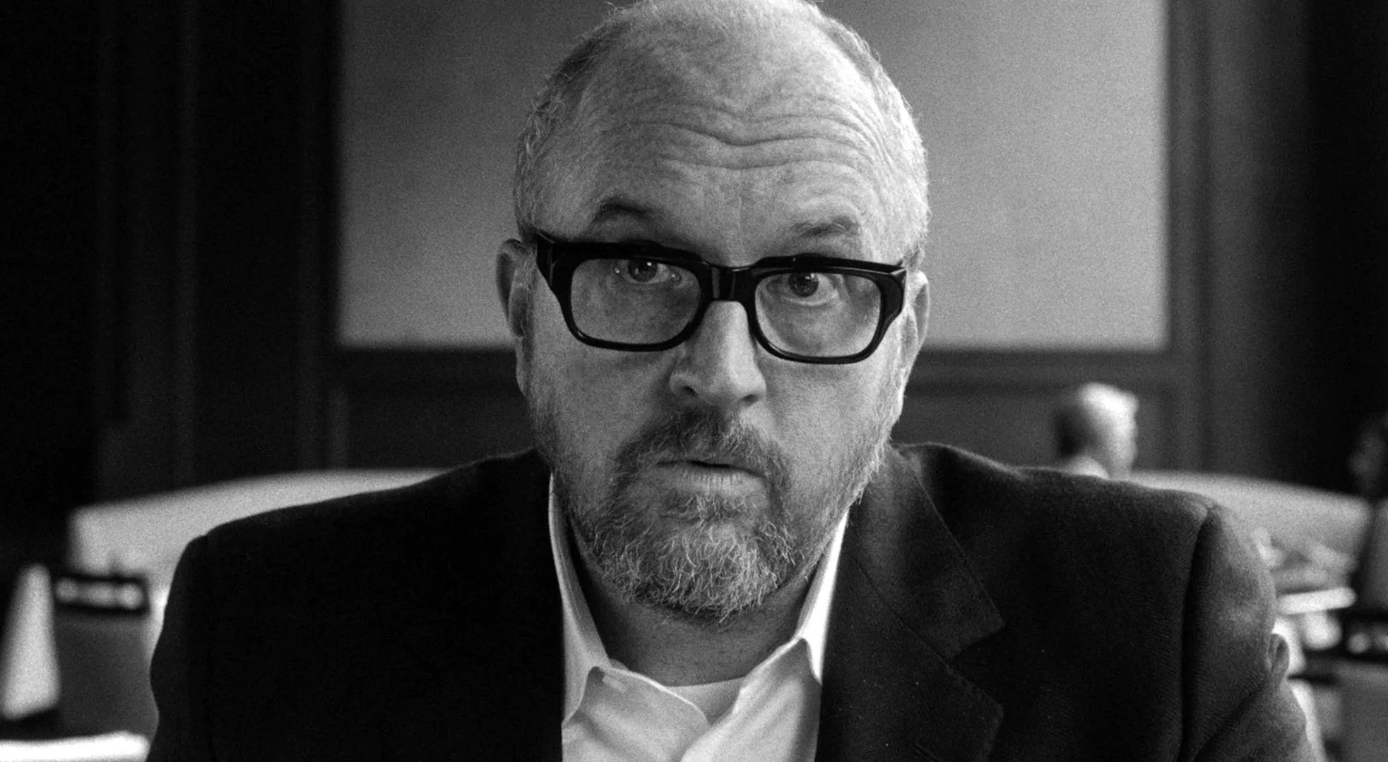 Louis C.K., Black and white cringe, Indiewire review, Comedy masterpiece, 1970x1080 HD Desktop