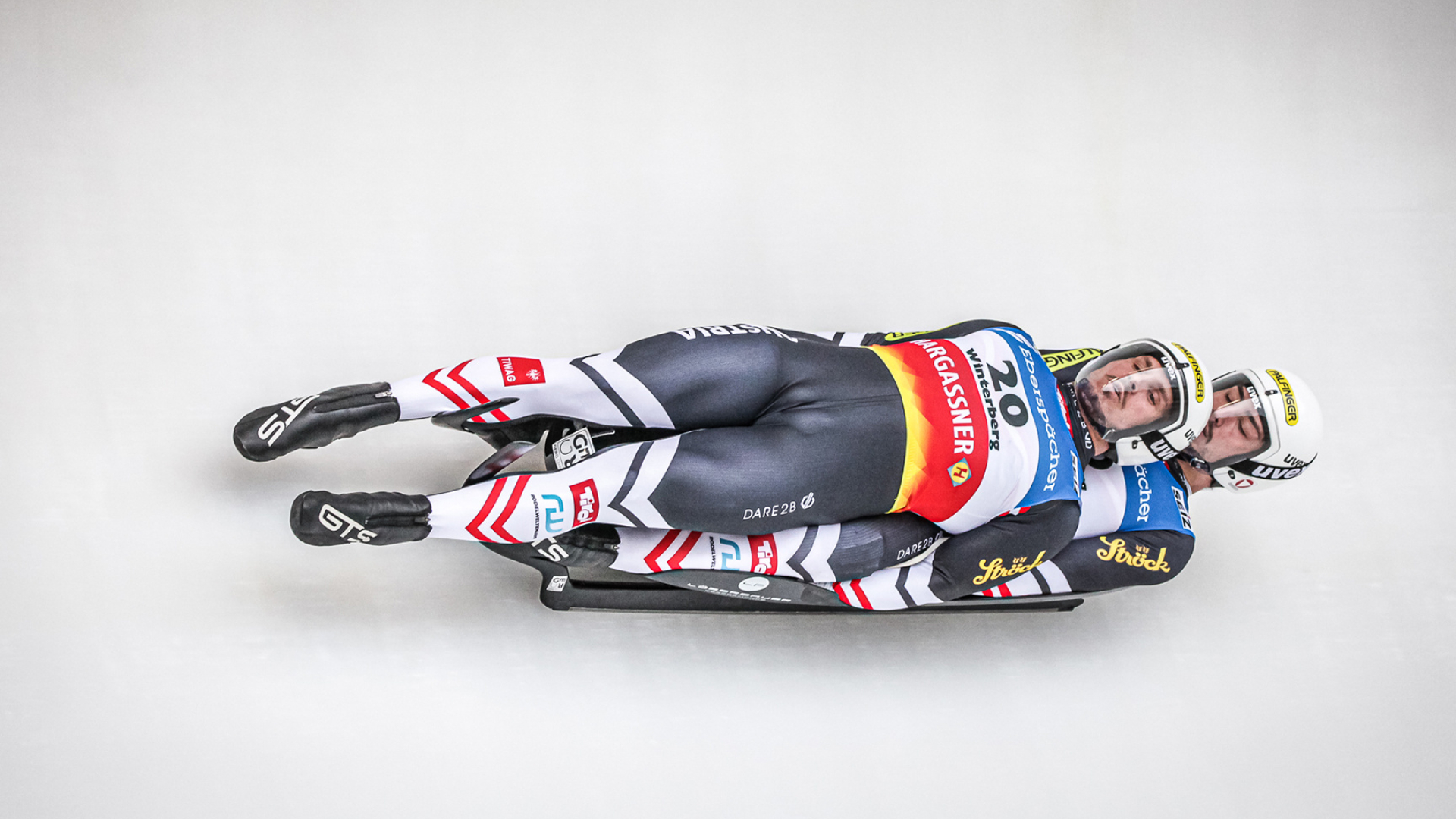 Luge: Thomas Steu and Lorenz Koller of Austria, The 2021–22 Luge World Cup champions. 1920x1080 Full HD Wallpaper.