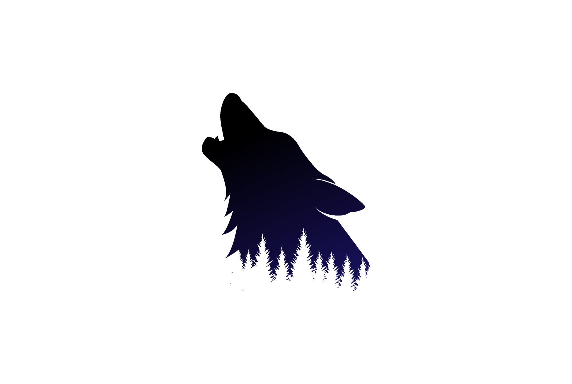 Vintage silhouette of howling wolf, Nostalgic and mysterious, Creative Fabrica, Perfect for various designs, 1920x1290 HD Desktop