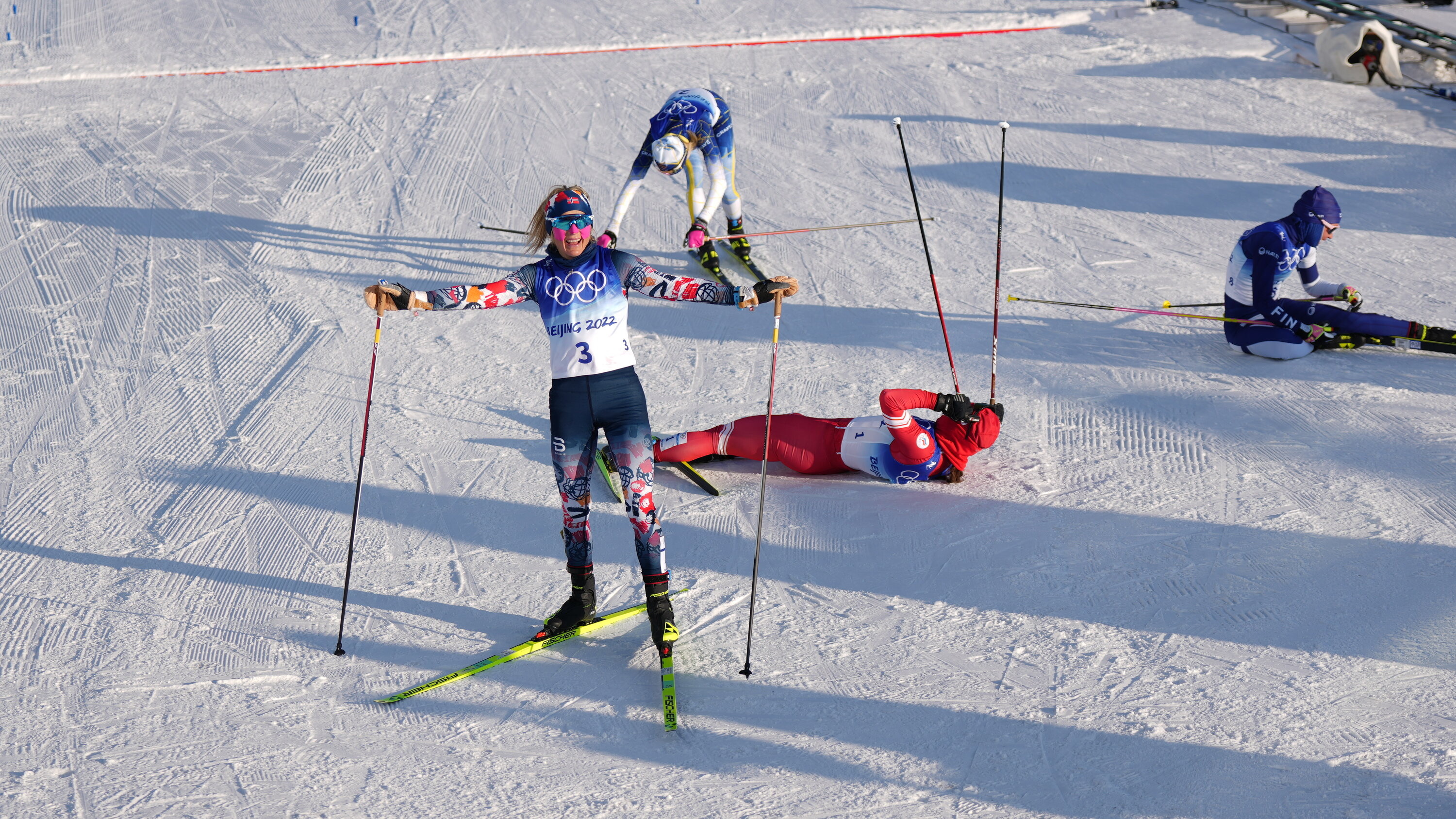 Heidi Weng, Winter Olympics, Norway's medal count, Sports achievement, 3000x1690 HD Desktop