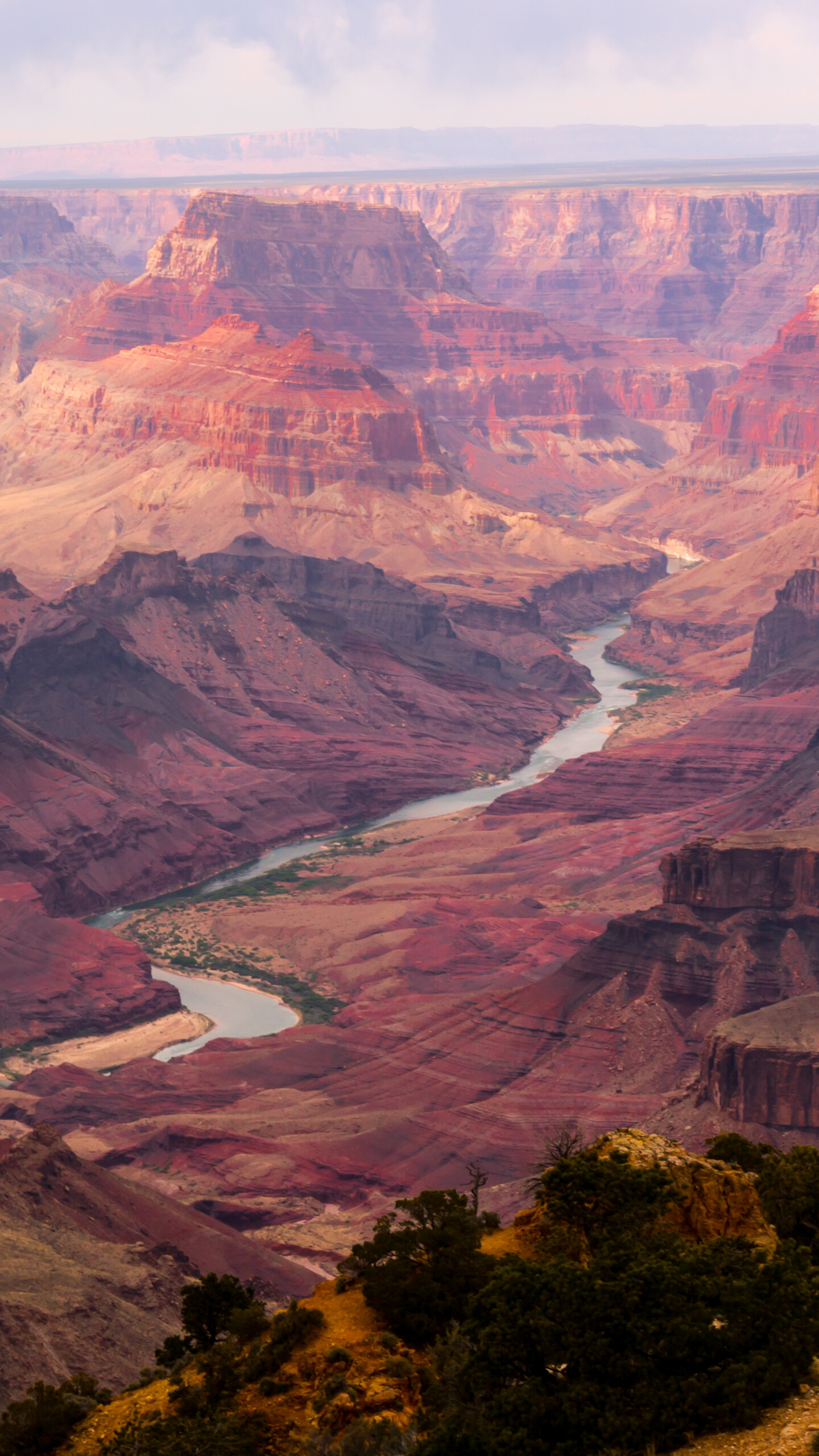 Grand Canyon: A popular vacation destination, located in the north part of Arizona. 1440x2560 HD Background.