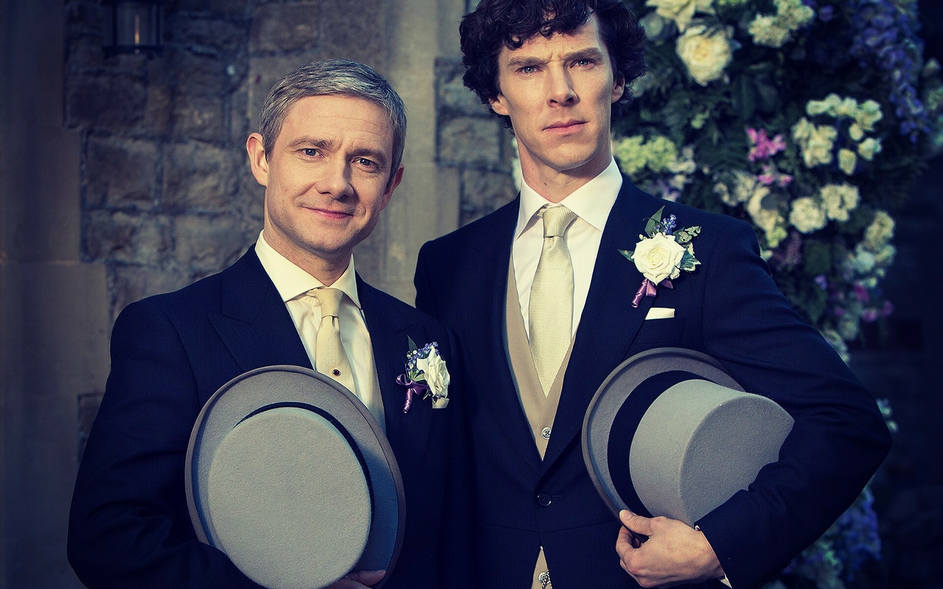 Sherlock (TV Series): Holmes and Watson from the 2010 TV show. 1920x1200 HD Wallpaper.