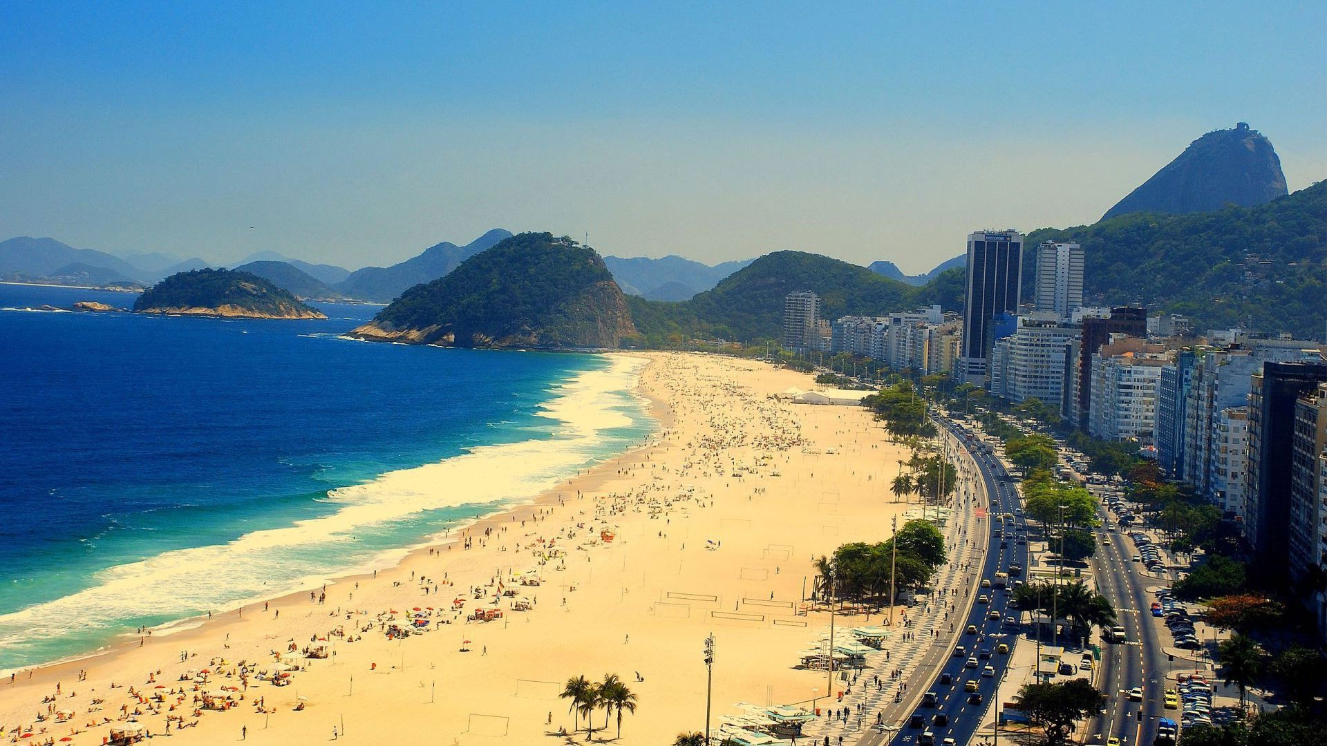 Rio de Janeiro, Travels, Vibrant cityscape, Brazil flag, 1920x1080 Full HD Desktop