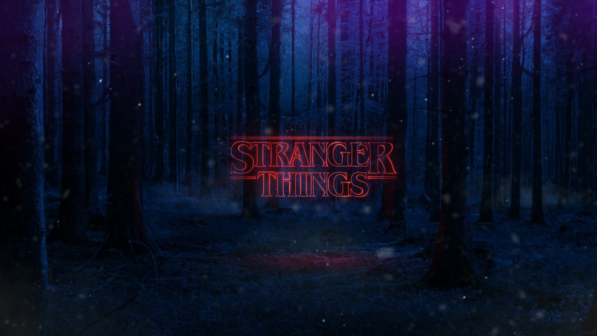 Stranger Things: Released as a Netflix original series on July 15, 2016. 1920x1080 Full HD Background.