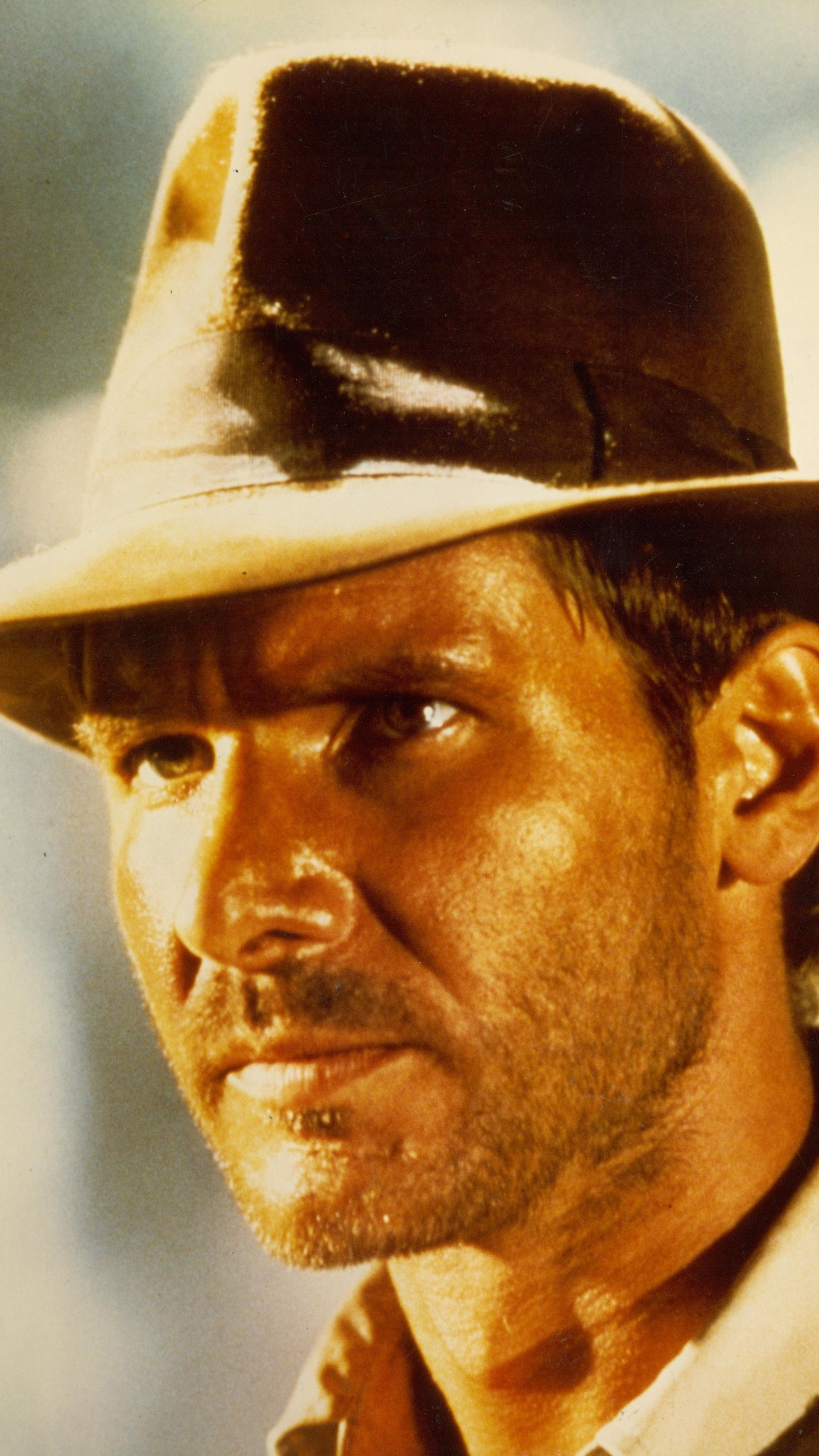 Harrison Ford: Portrayed Indiana Jones, an archaeology professor and adventurer. 1440x2560 HD Wallpaper.