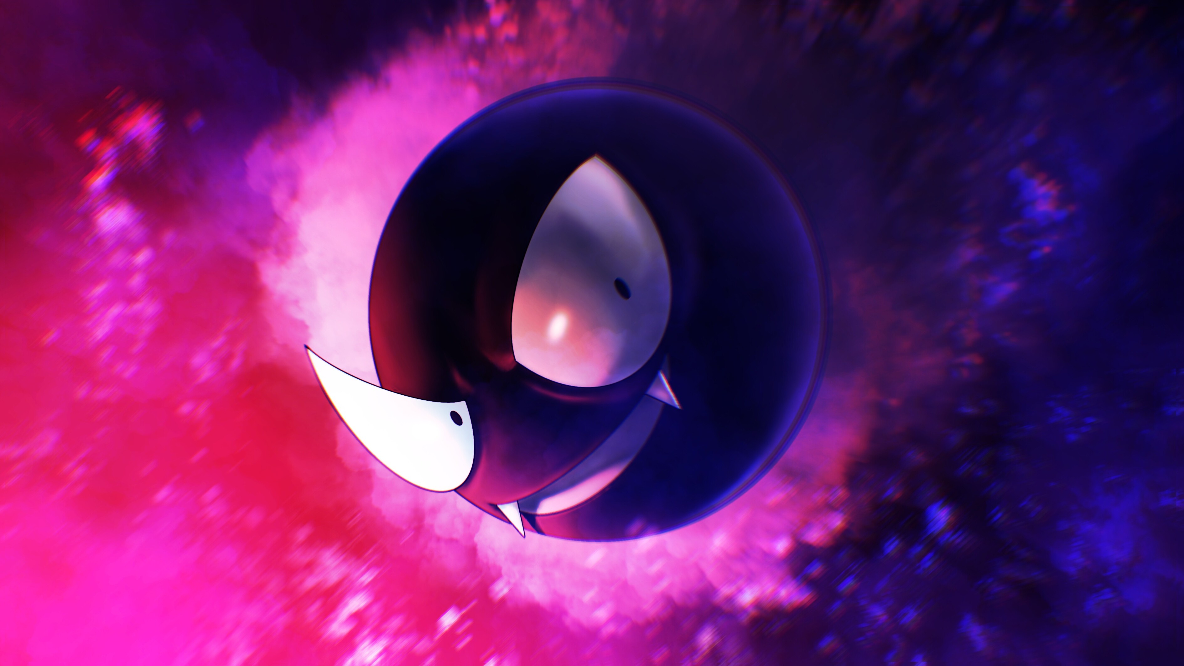 Gastly: Vaporous Pokemon that cloaks the target and puts it to sleep without notice. 3780x2130 HD Wallpaper.
