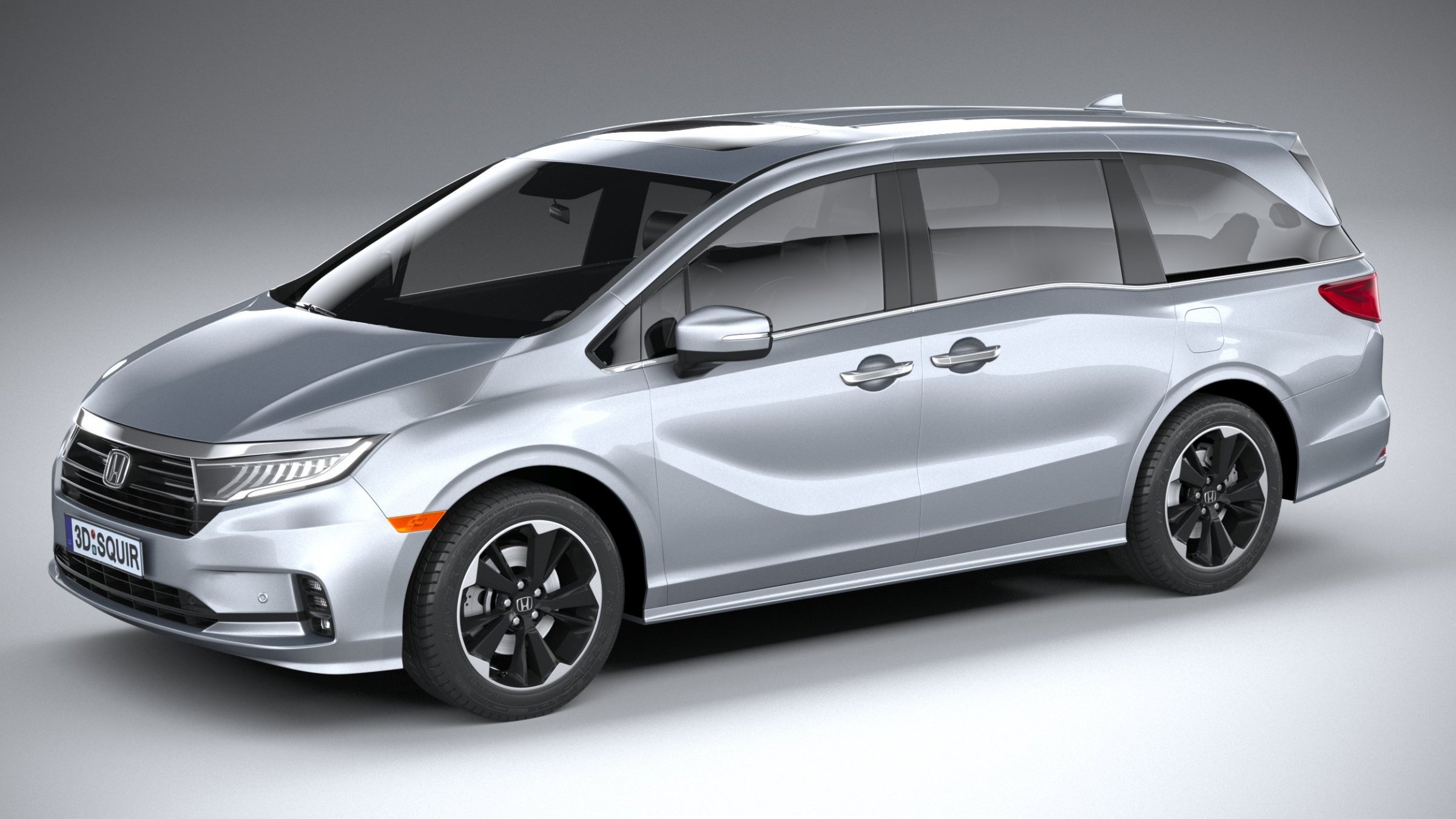 Honda Odyssey, 2021 model, 3D model by Squir, Cutting-edge technology, 2400x1350 HD Desktop