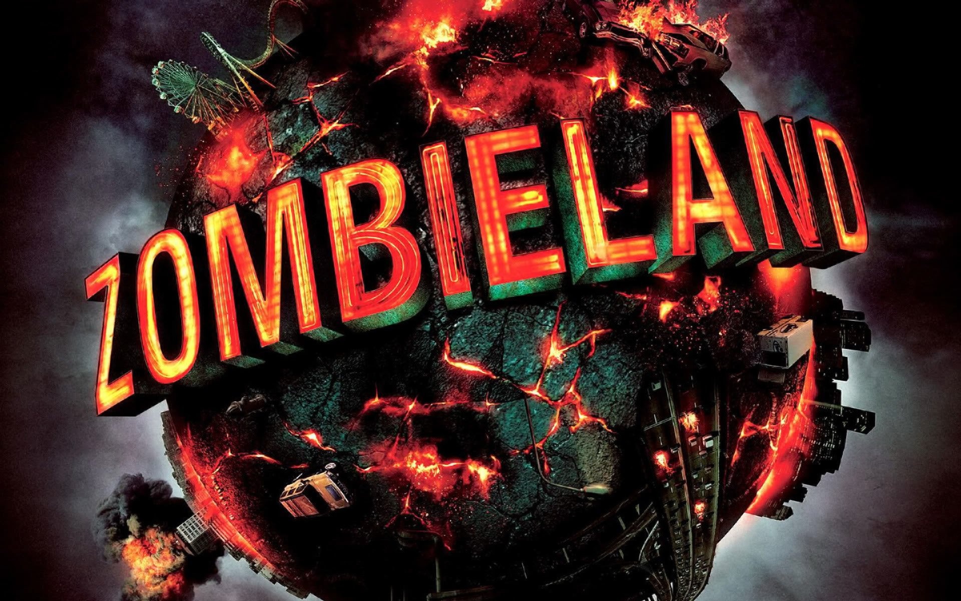 Zombieland: The film premiered at Fantastic Fest in Austin on September 25, 2009. 1920x1200 HD Background.