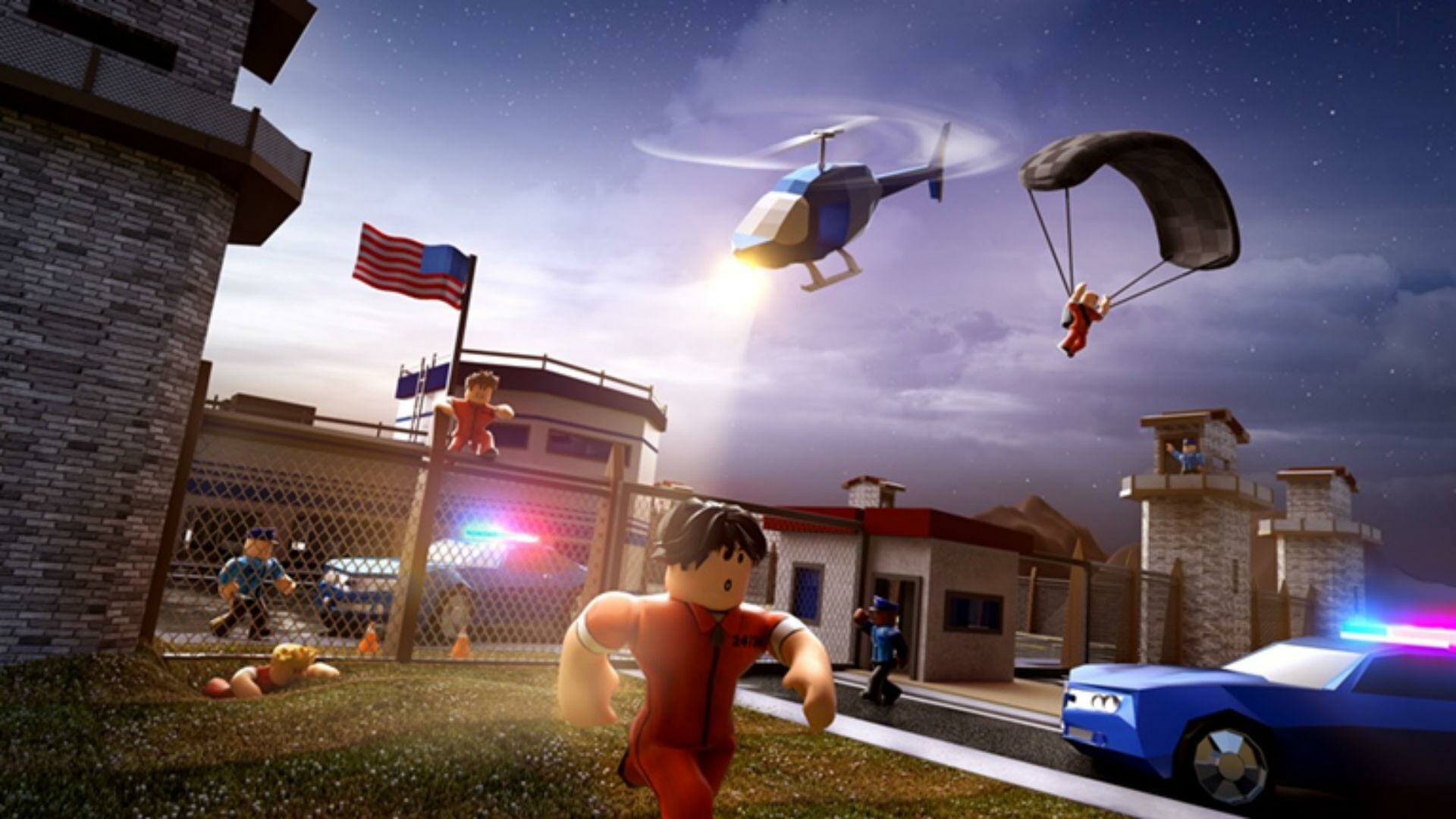 Roblox: Jailbreak, featured in the platform's Ready Player One event. 1920x1080 Full HD Background.