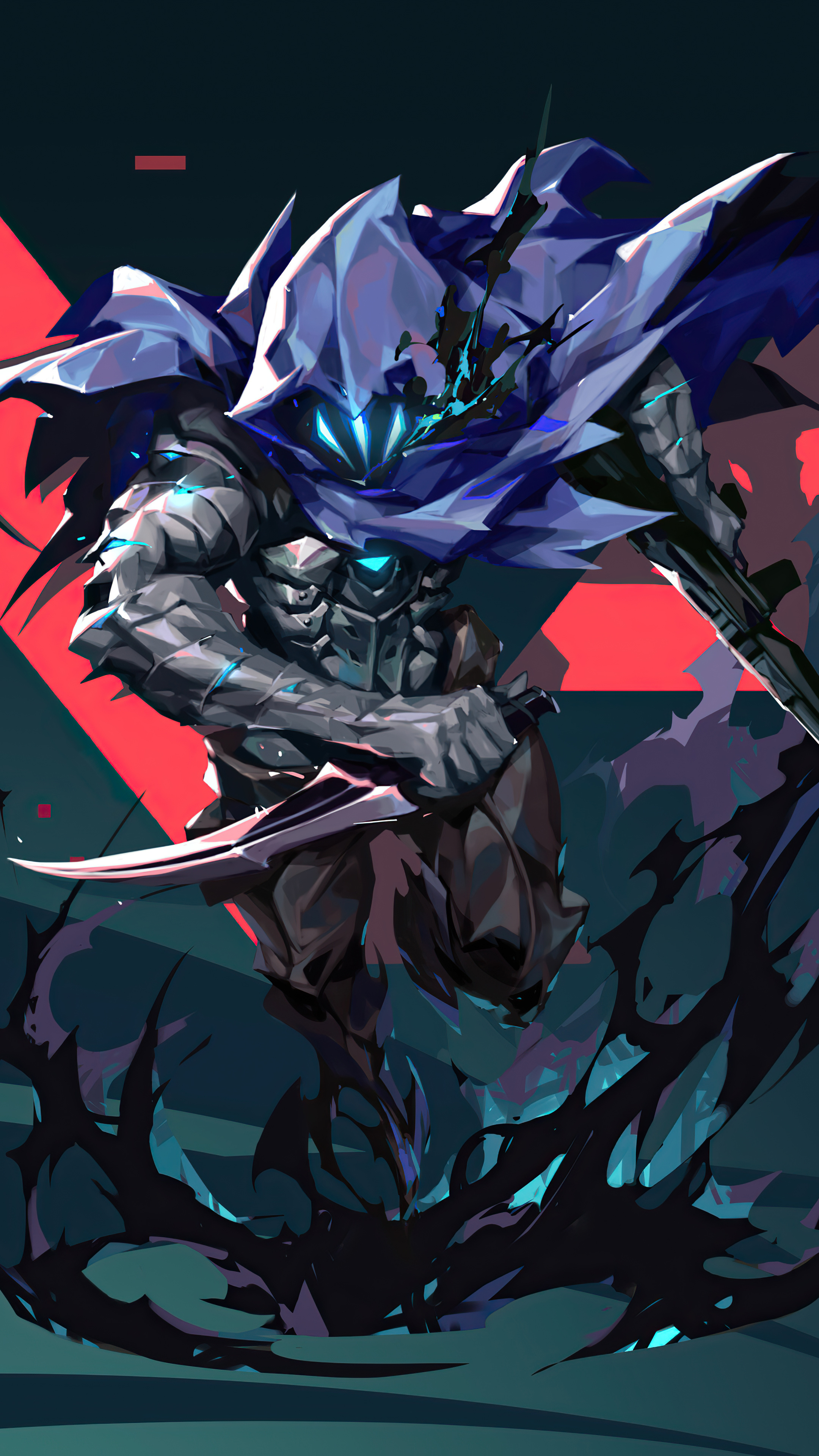 Shadow manipulation, Omen's abilities, Sony Xperia wallpapers, High definition artwork, 2160x3840 4K Phone