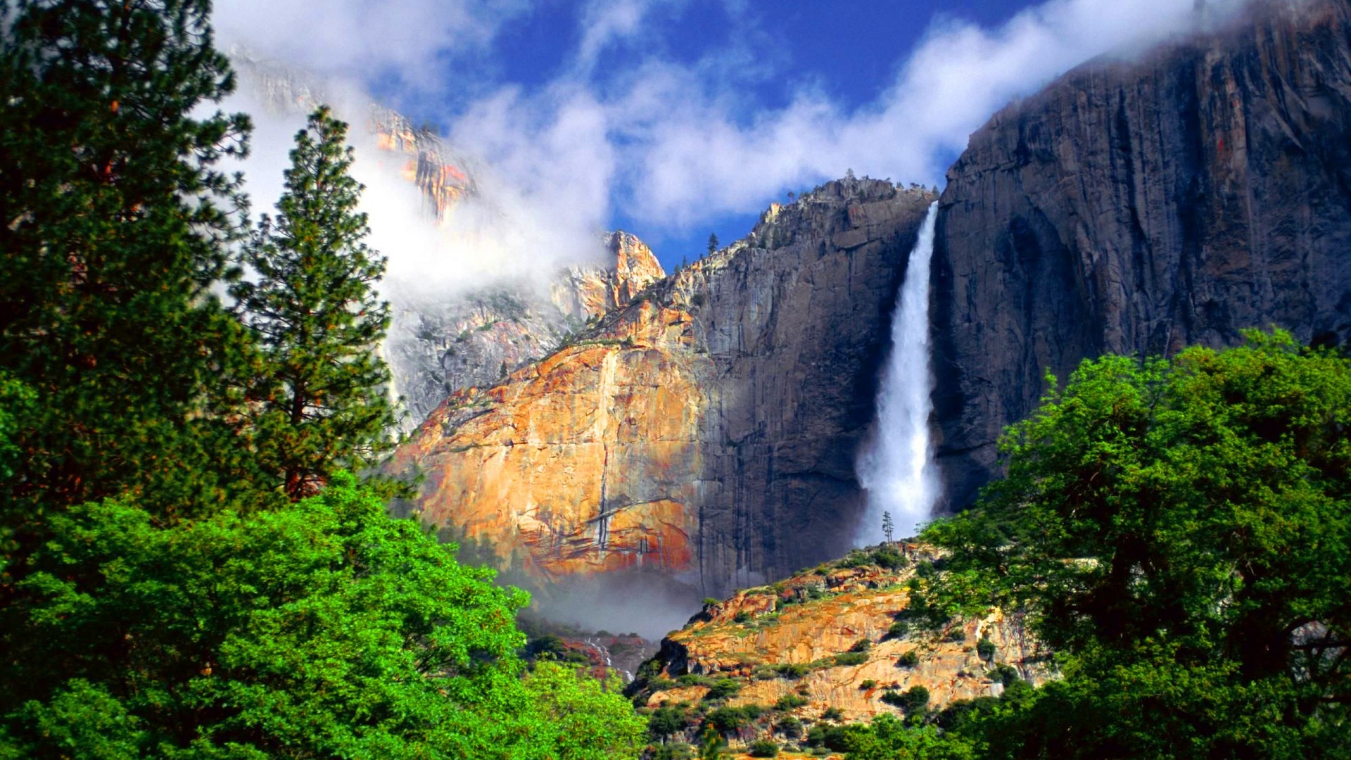 Yosemite National Park, HD wallpaper, Sierra Nevada, XFCE desktop, 1920x1080 Full HD Desktop