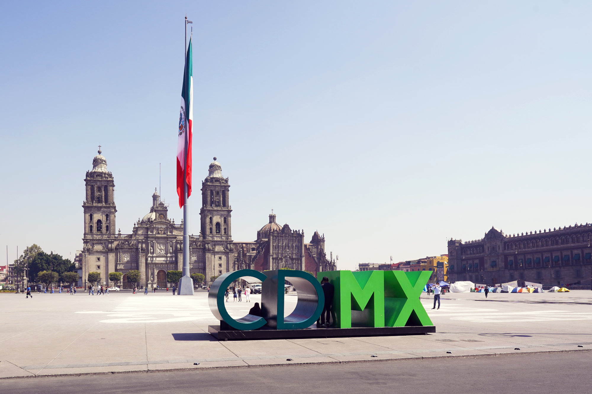 Zocalo (Constitution Square), Mexiko City highlights, Historic center, Cultural heritage, 2000x1340 HD Desktop