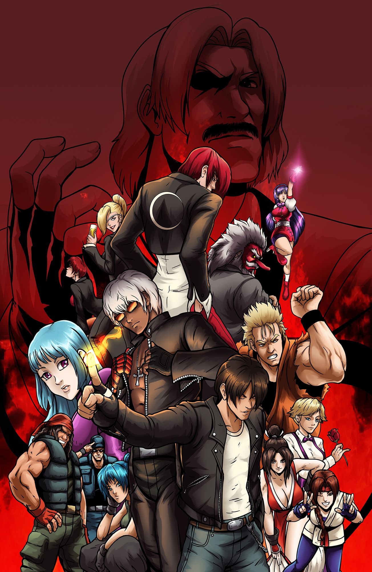 King of Fighters, kof ideas, King of Fighters, fighting games, 1310x2000 HD Handy