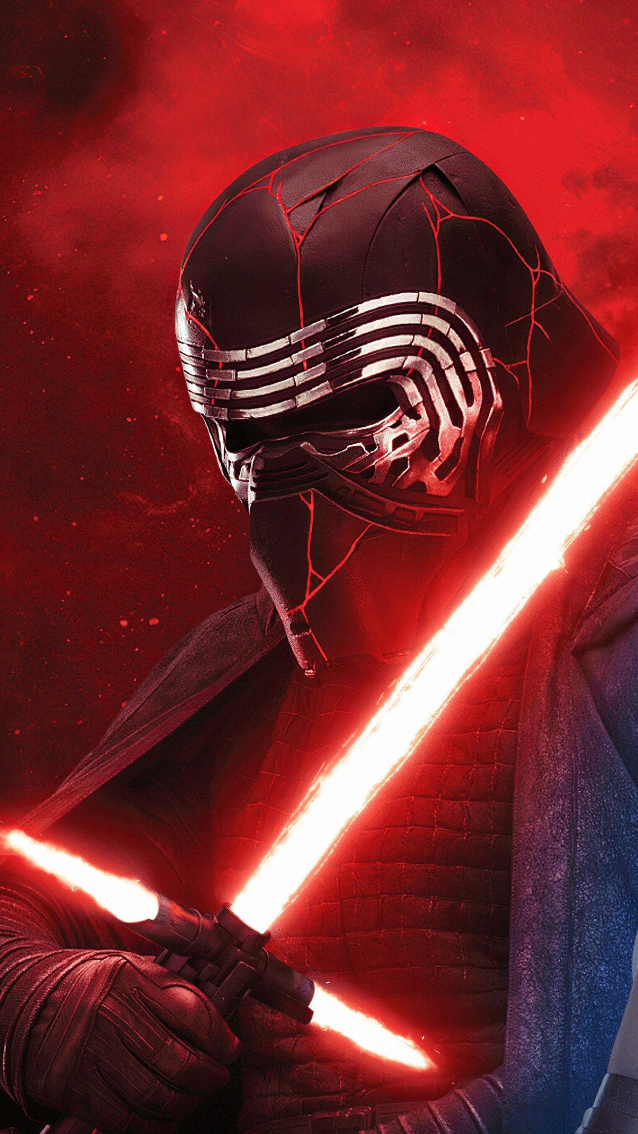 Kylo Ren Mask, Android wallpaper, Sith lord's visage, Supreme Leader's mask, 2160x3840 4K Handy