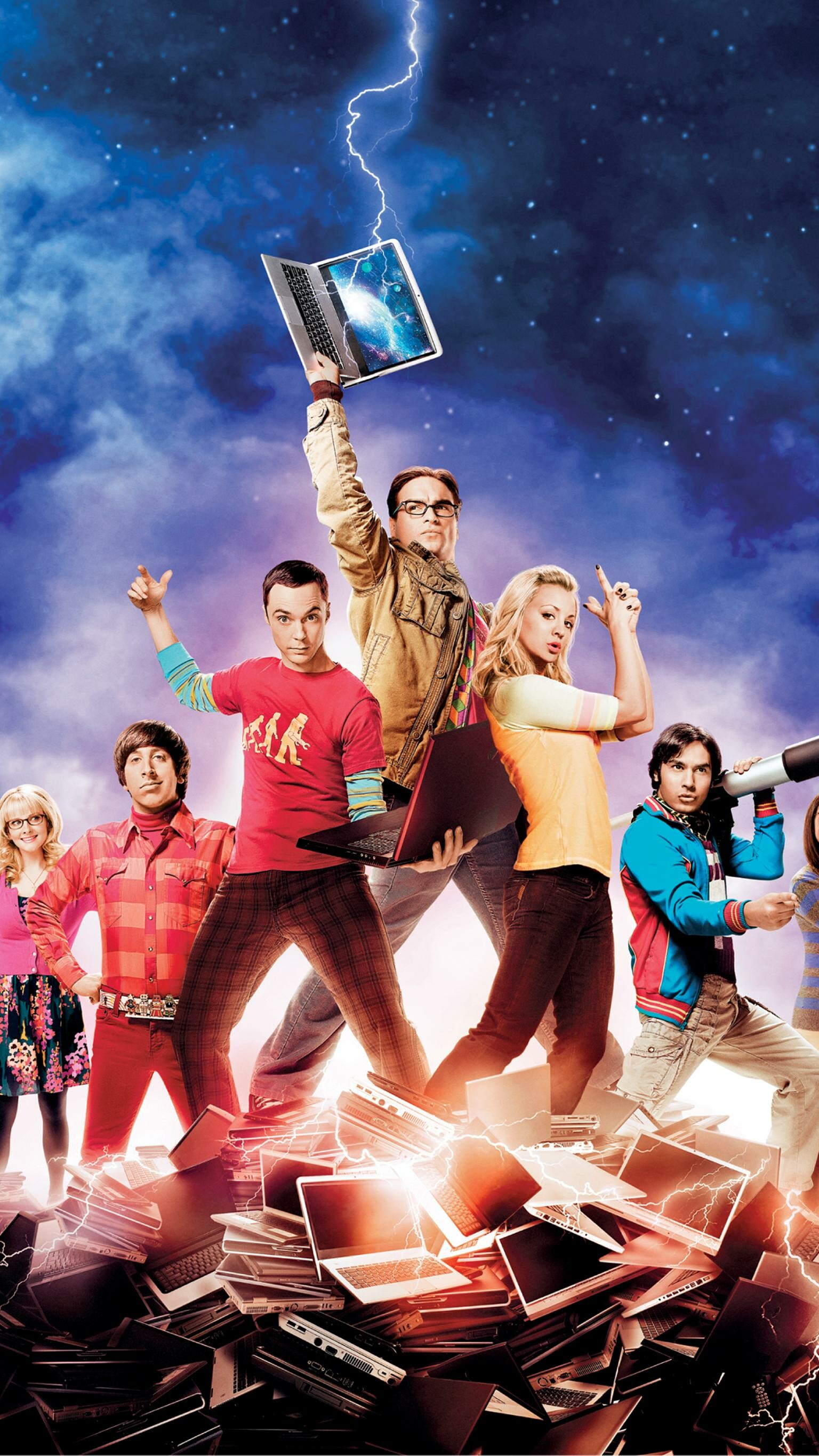 The Big Bang Theory: Seven Emmy Awards from 46 nominations. 1540x2740 HD Background.