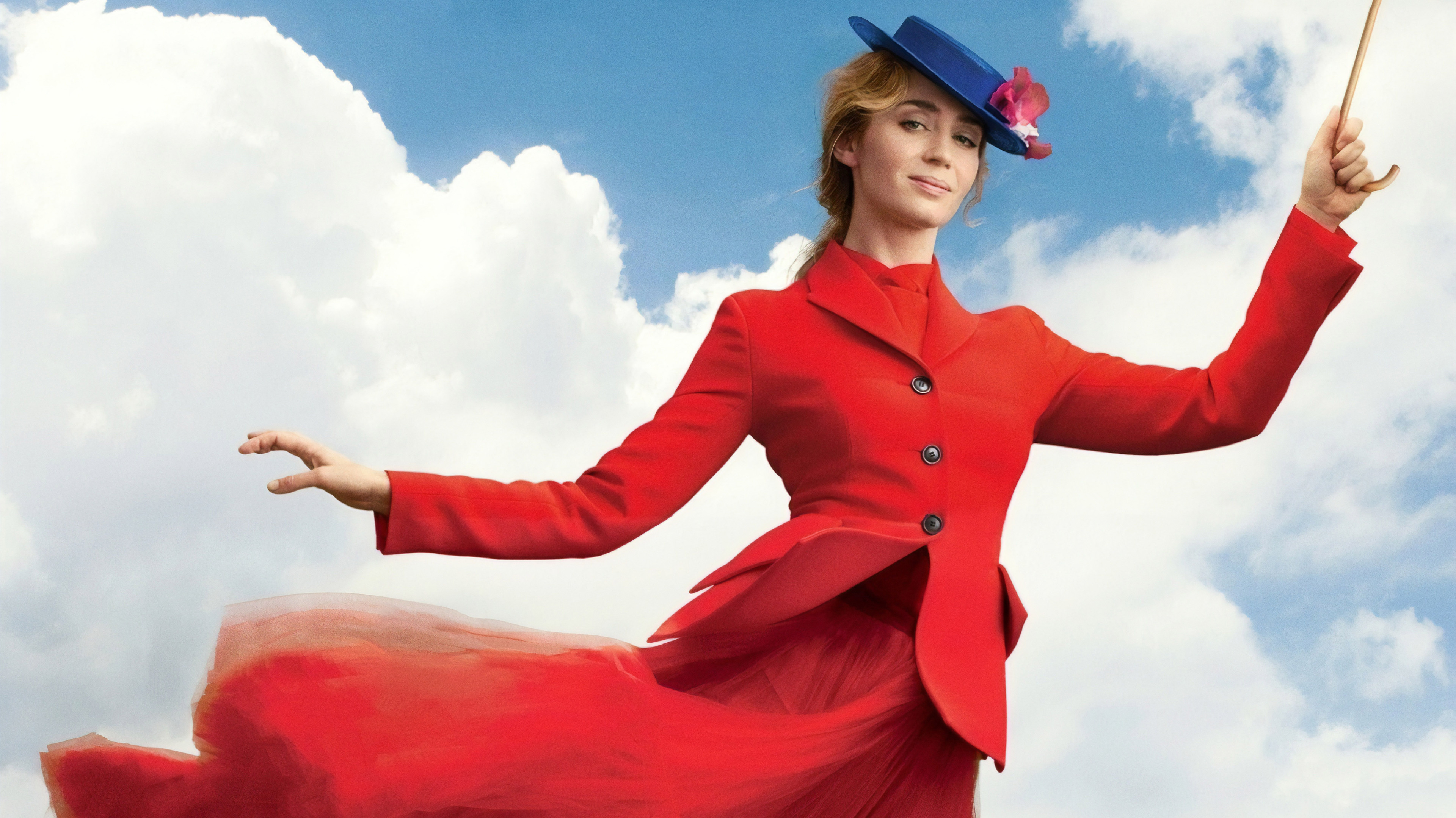 Mary Poppins Returns, 2018 movie, Movie poster, Backgrounds, 3840x2160 4K Desktop