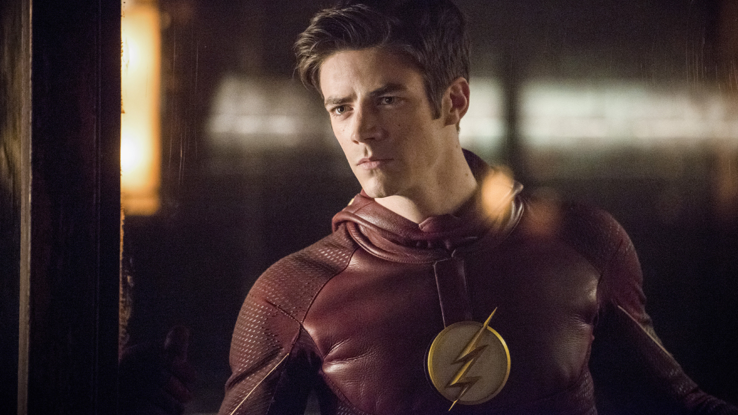 Grant Gustin: An American television series based on the Barry Allen incarnation of DC Comics character The Flash. 2560x1440 HD Wallpaper.