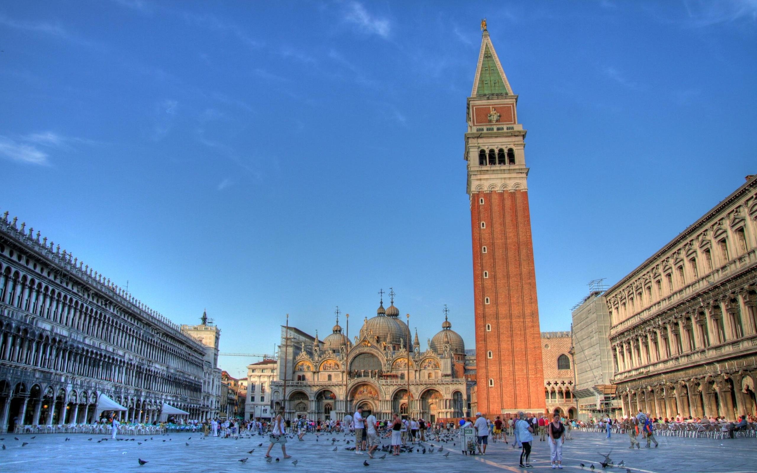 Piazza San Marco, St. Marco Plaza, HD wallpapers, Travels, 2560x1600 HD Desktop