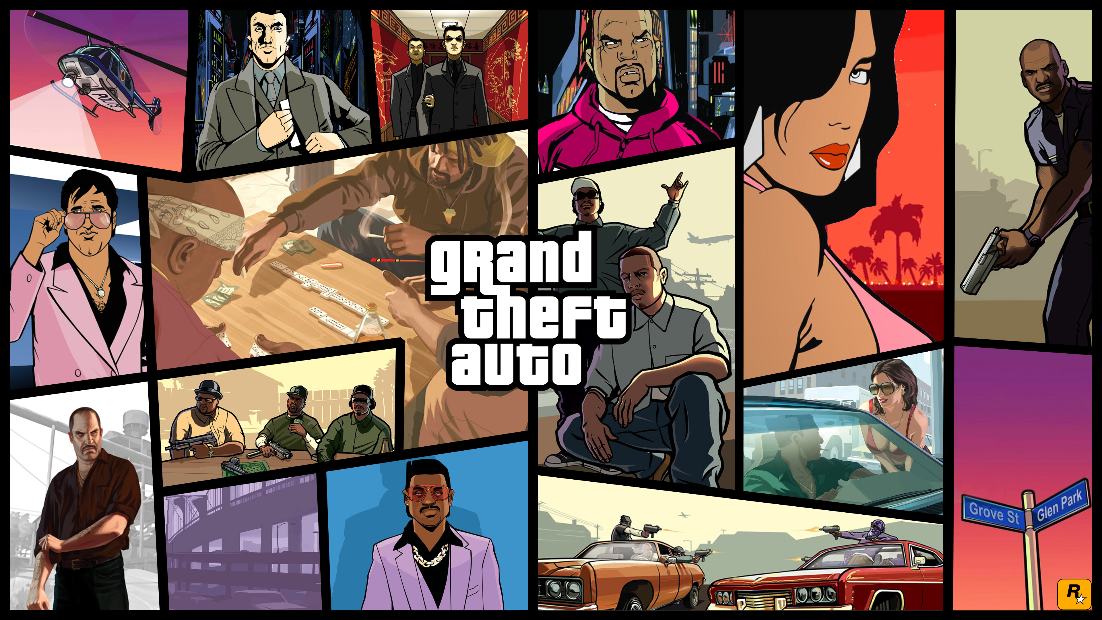 Grand Theft Auto: San Andreas: GTA, Published by Rockstar Games. 3840x2160 4K Wallpaper.