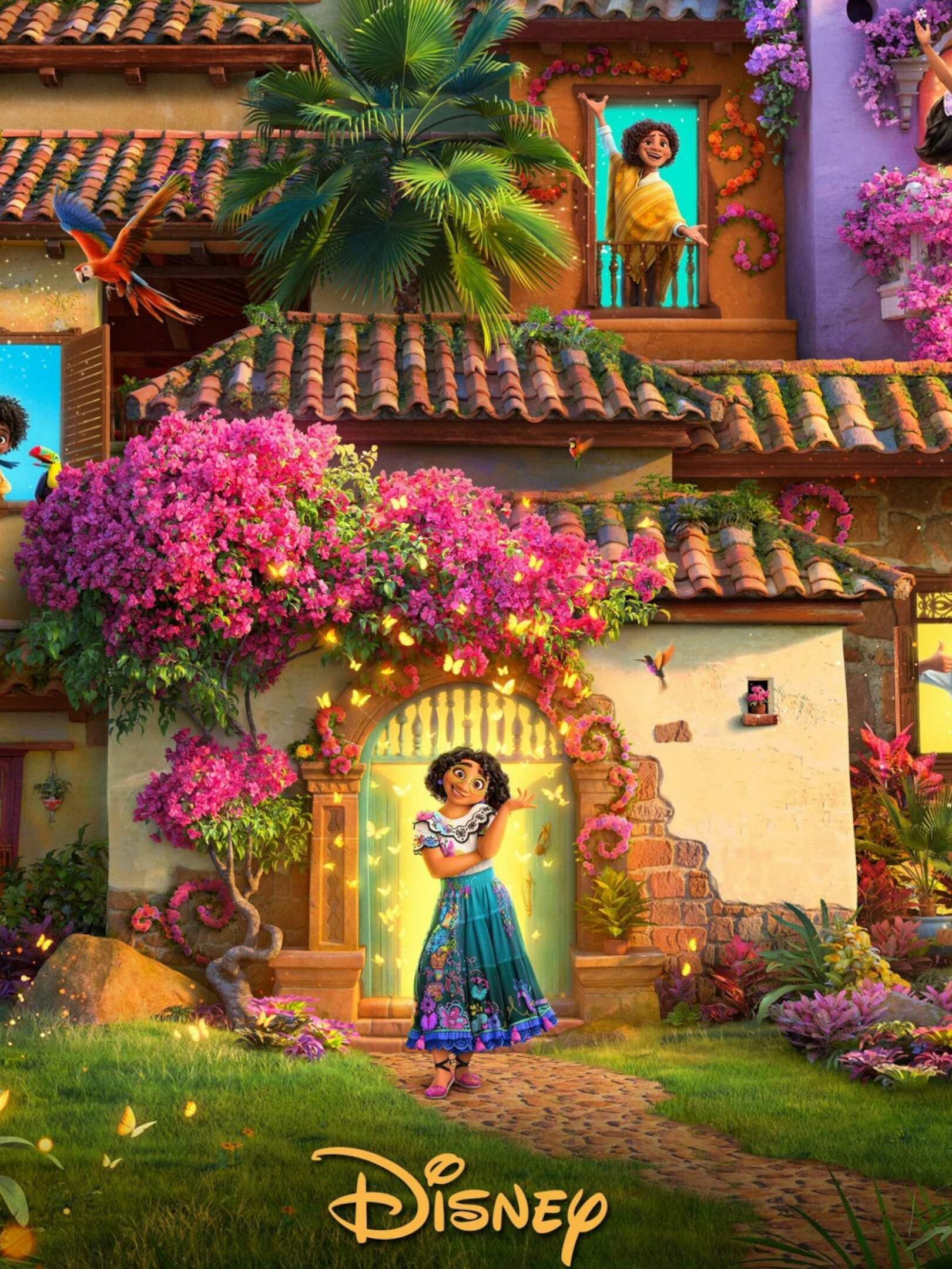 Encanto: Magical Madrigals' house, Disney movie. 1620x2160 HD Background.