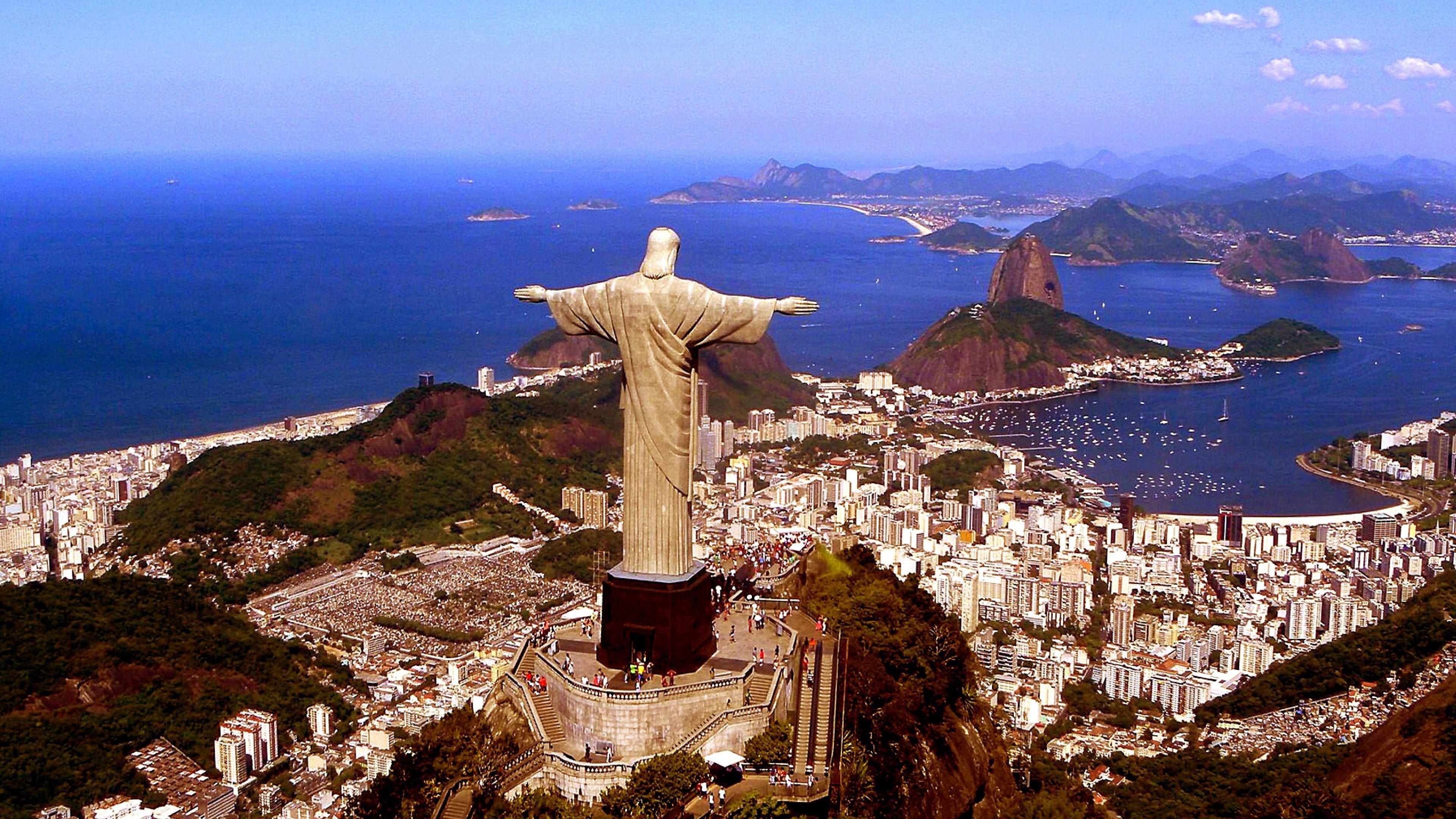 Corcovado Mountain, Rio de Janeiro, Wallpaper posted, Ethan Peltier, 3840x2160 4K Desktop