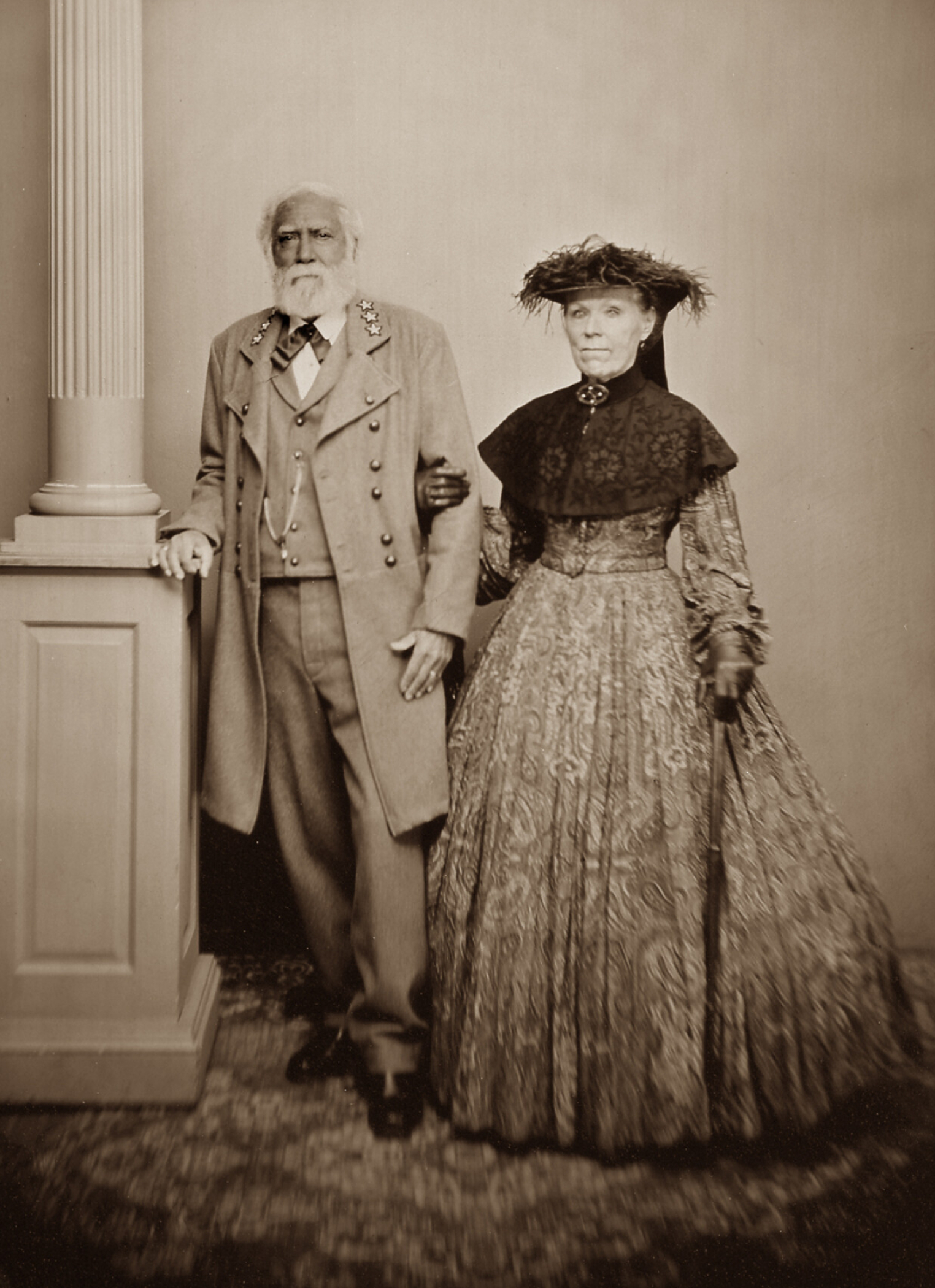 General Lee (Robert Edward): General and Mrs. Lee, The Hanover Junction Limited, Northern Central Railway, New Freedom, PA. 1530x2100 HD Background.