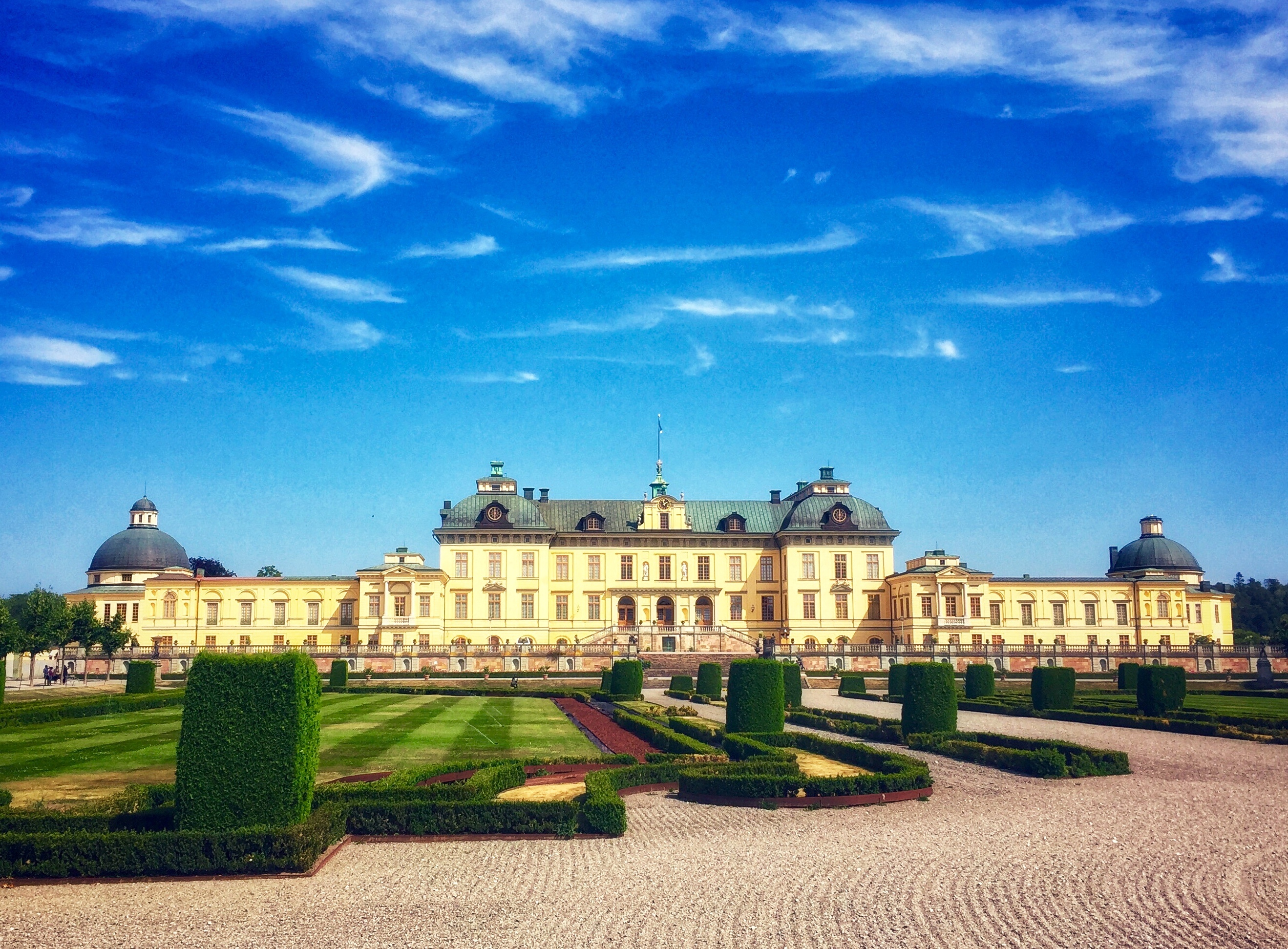 Drottningholm Palace, Swedish heritage site, Iconic landmark, Royal residence, 2640x1950 HD Desktop