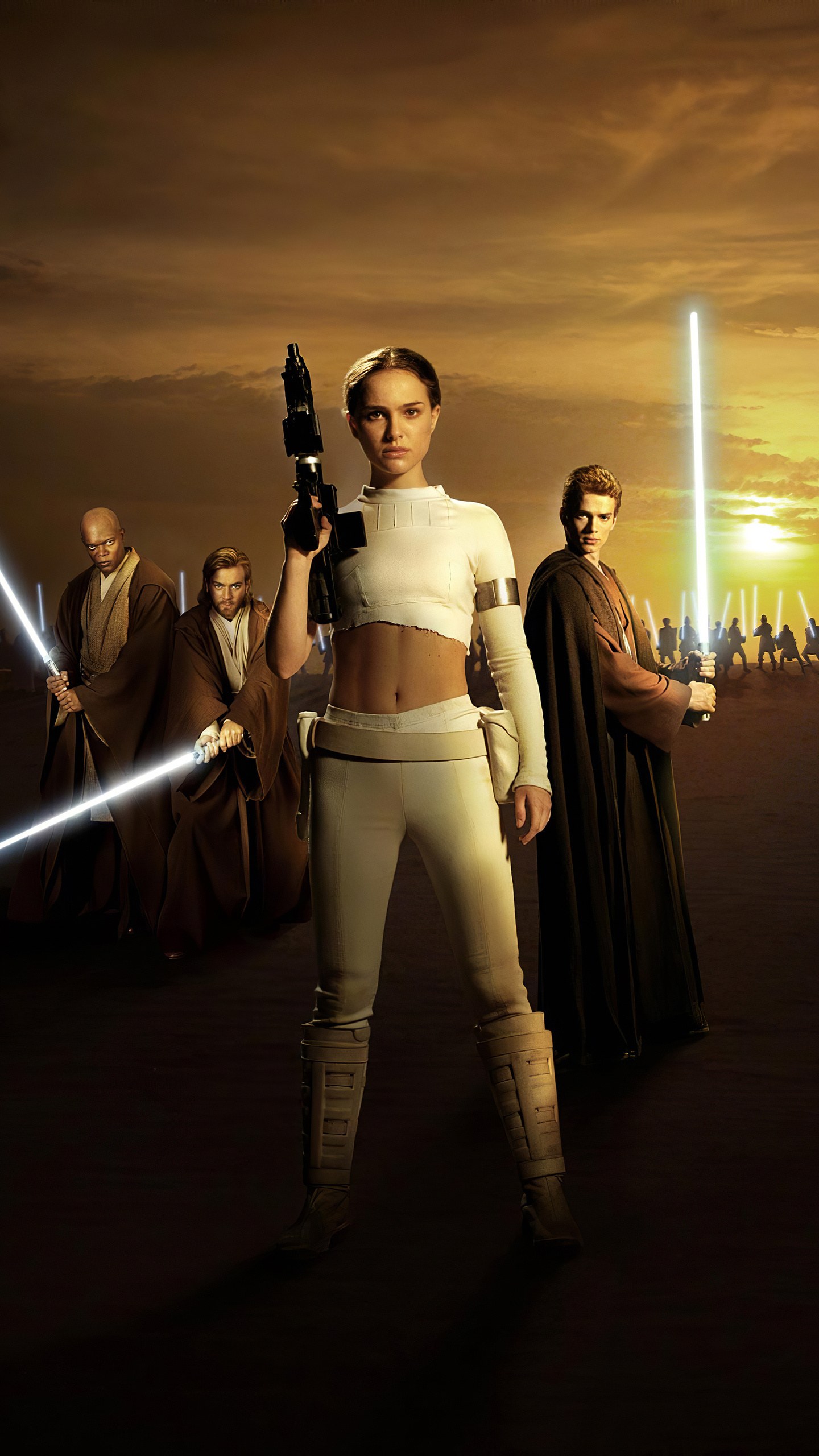 Attack of the Clones, Natalie Portman, Star Wars wallpaper, 1440x2560 HD Phone