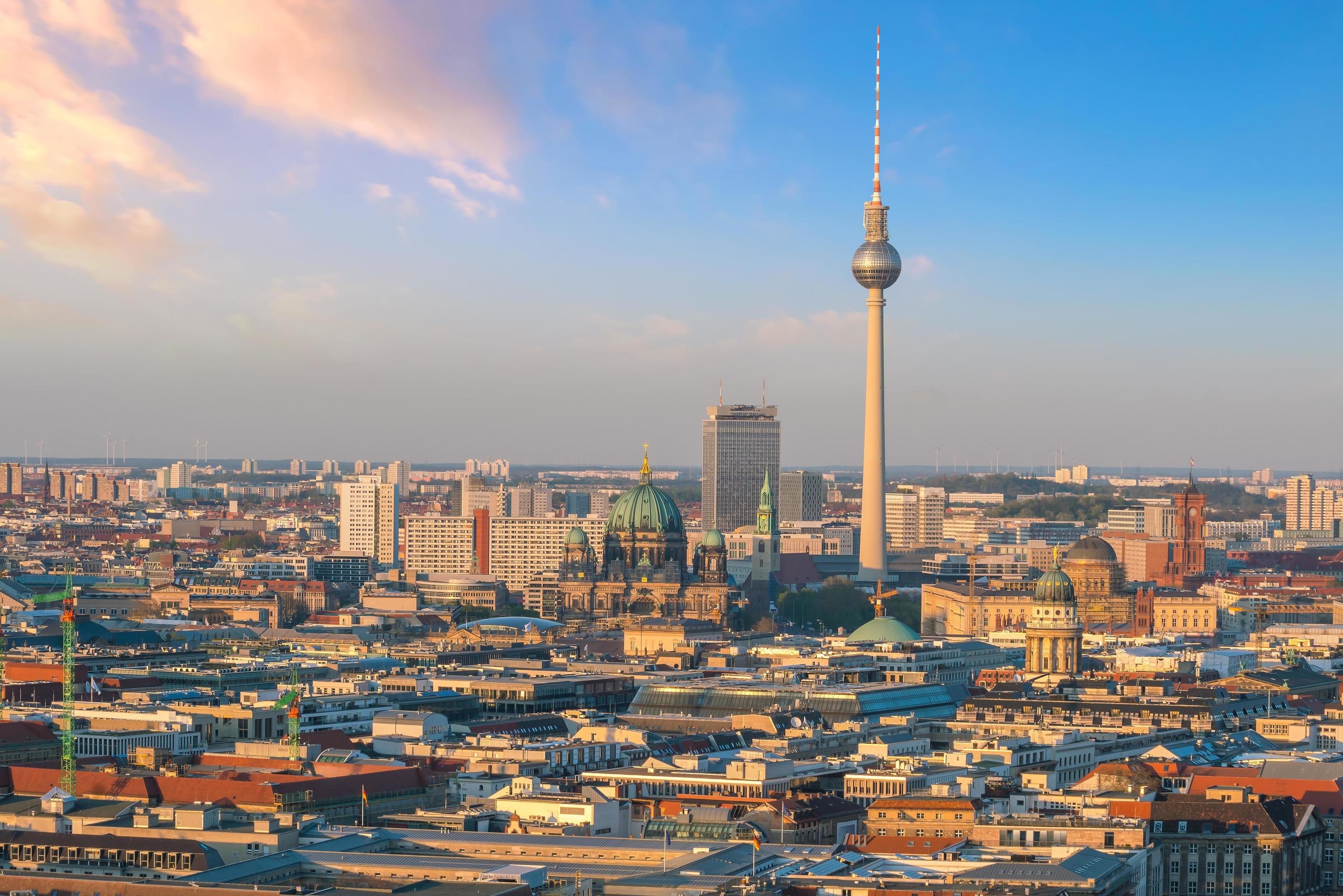 Berlin Skyline, Travel destination, Historic landmarks, Urban cityscape, 2940x1960 HD Desktop
