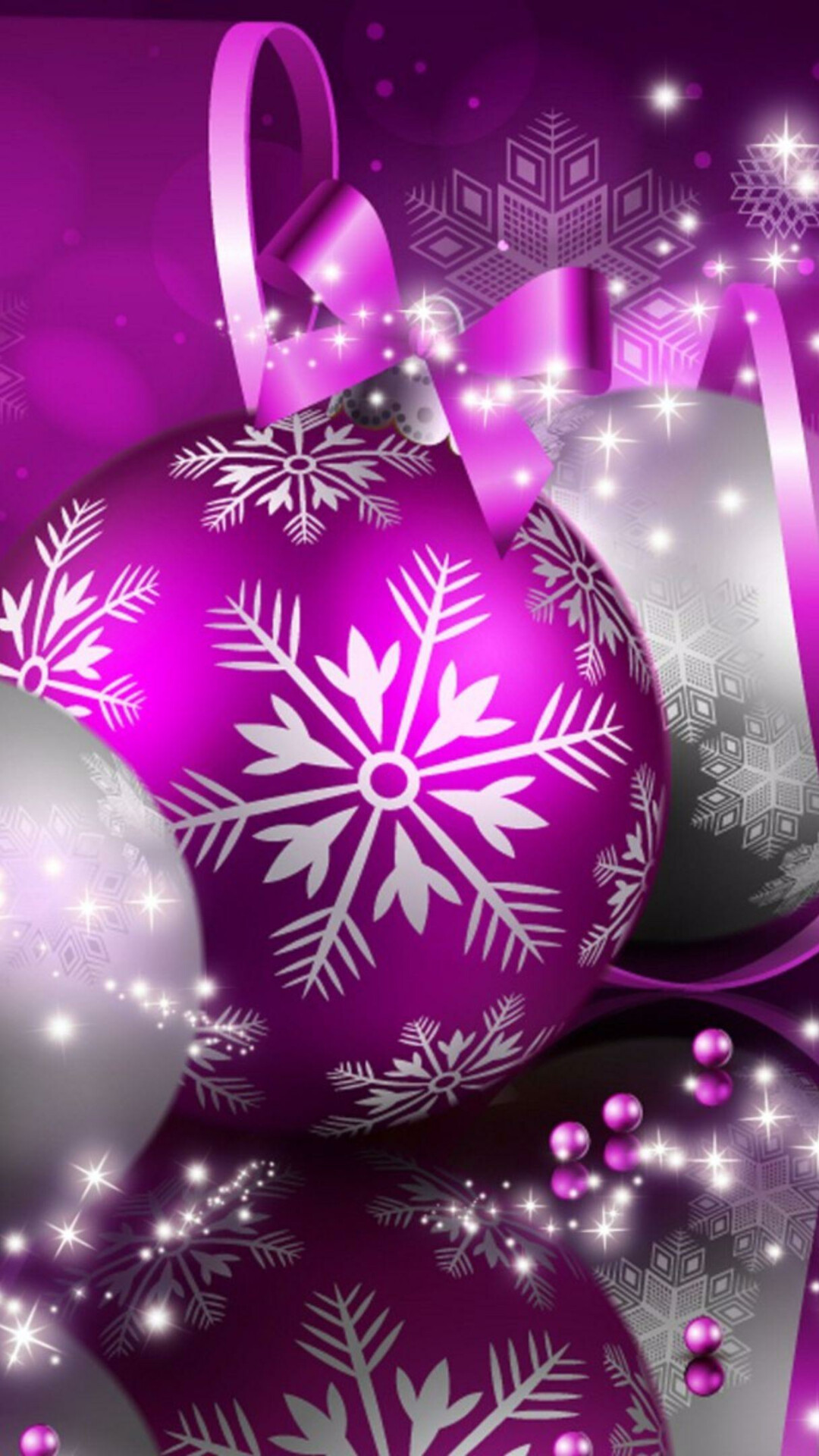 Decorations: Christmas ornament, Grace, beauty, and festivity. 1080x1920 Full HD Background.