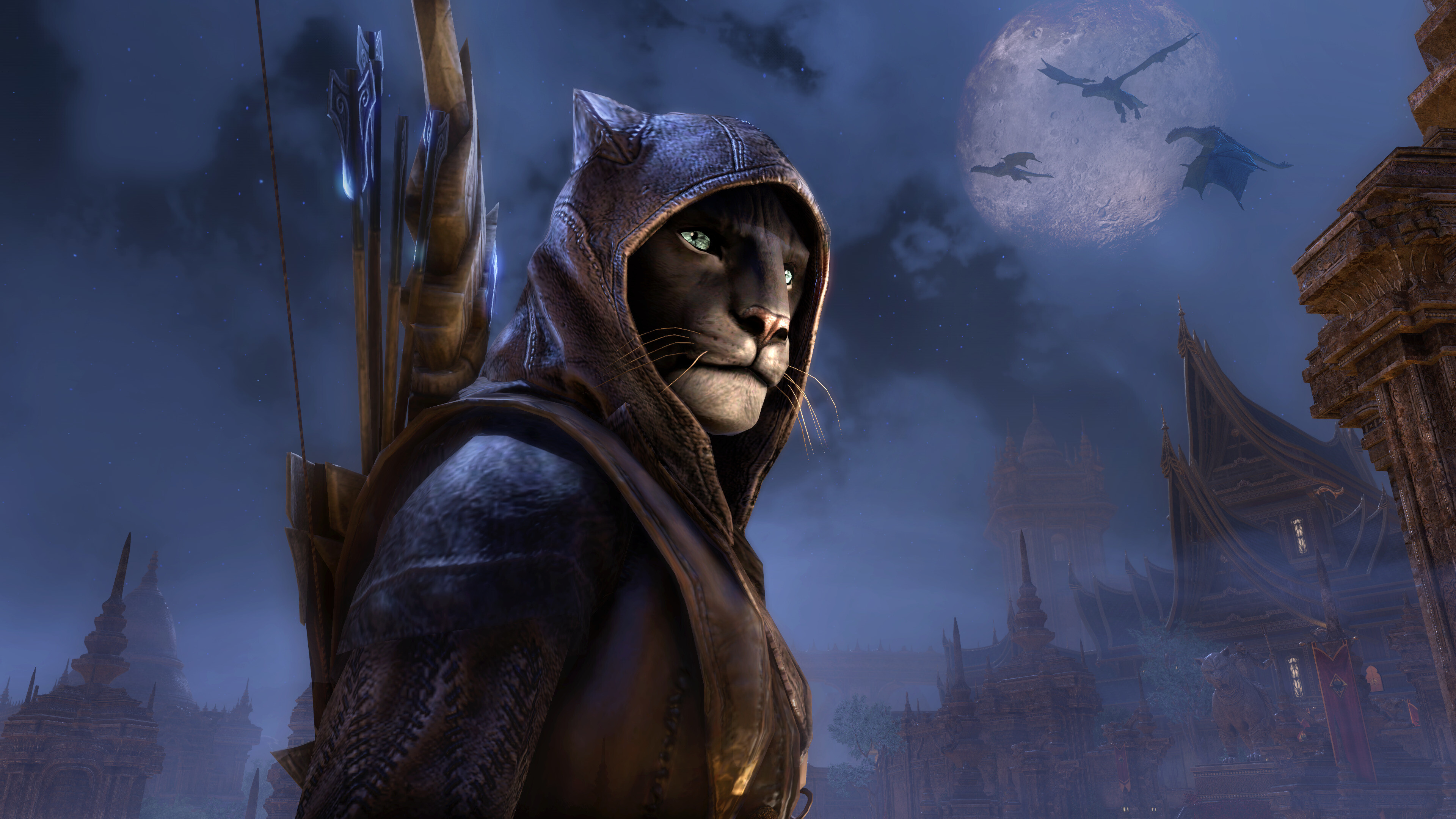 The Elder Scrolls: The award-winning online RPG, A full expansion pack based in Elsweyr. 3840x2160 4K Background.