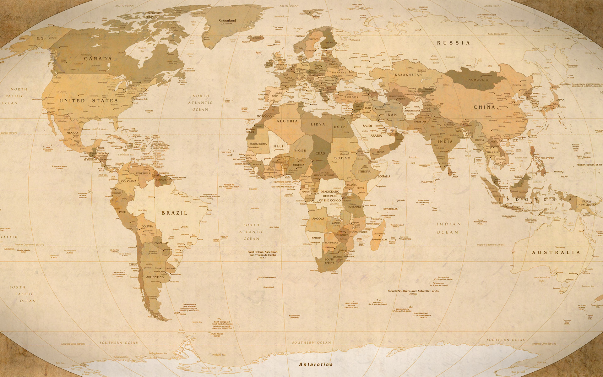 High-definition world map, Detailed cartography, Global representation, Visual grandeur, 1920x1200 HD Desktop