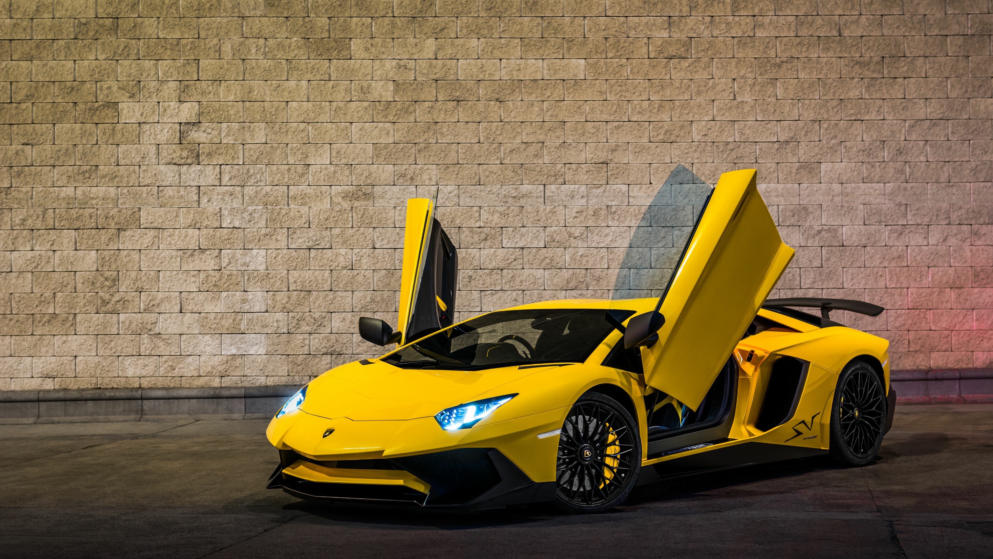 Lamborghini: Aventador 2019, Subsidiary of Audi, Sports cars. 3840x2160 4K Wallpaper.