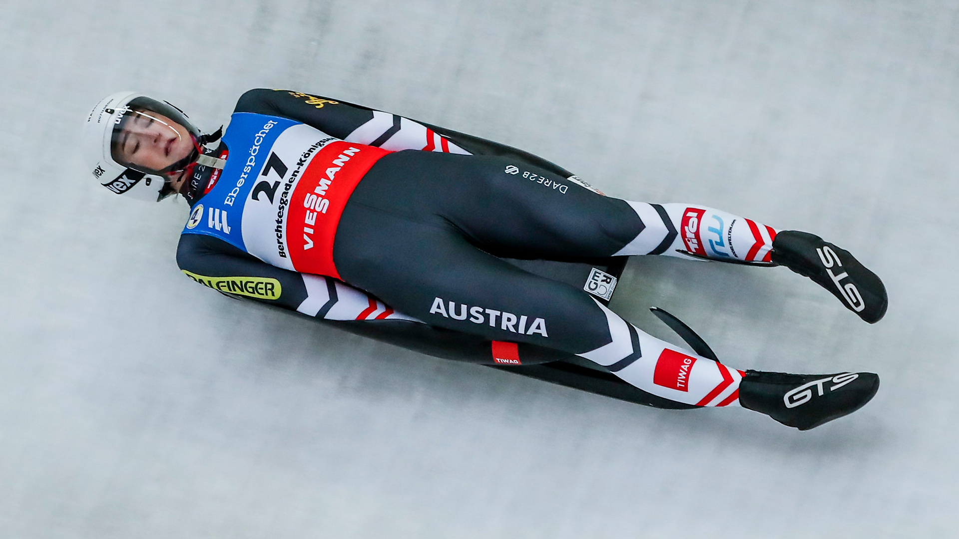 Luge: Madeleine Egle, An Austrian luger, A two-time Winter Olympics medalist. 1920x1080 Full HD Background.