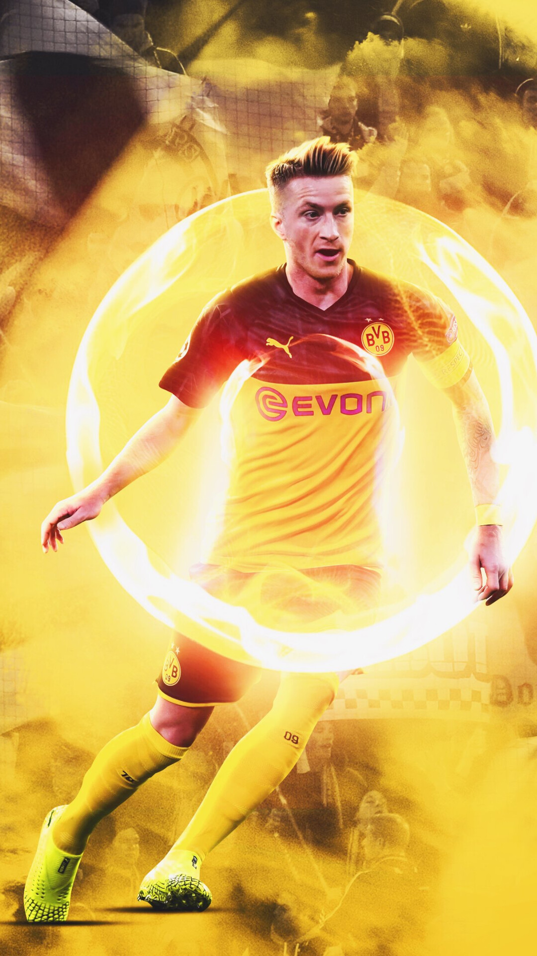 Germany Soccer Team: Marco Reus, Bundesliga Player of the Season, UEFA Euro 2012 and the 2018 FIFA World Cup player. 1080x1920 Full HD Wallpaper.