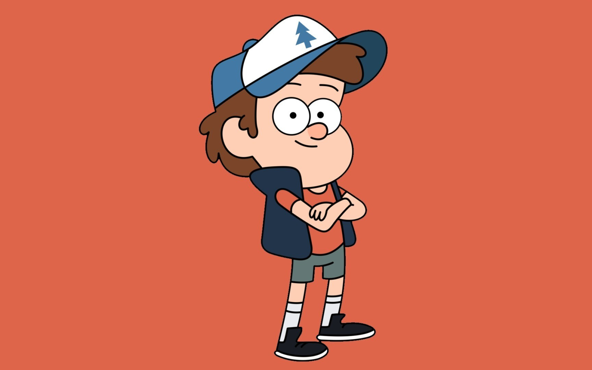 Gravity Falls: Dipper, armed with the journal marked "3" that he discovered in the woods. 1920x1200 HD Background.