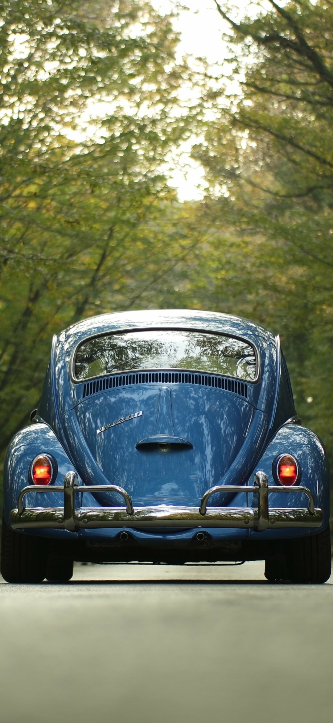 Volkswagen: One of the most popular German car manufacturers, Vehicles, VW Beetle. 1080x2340 HD Background.